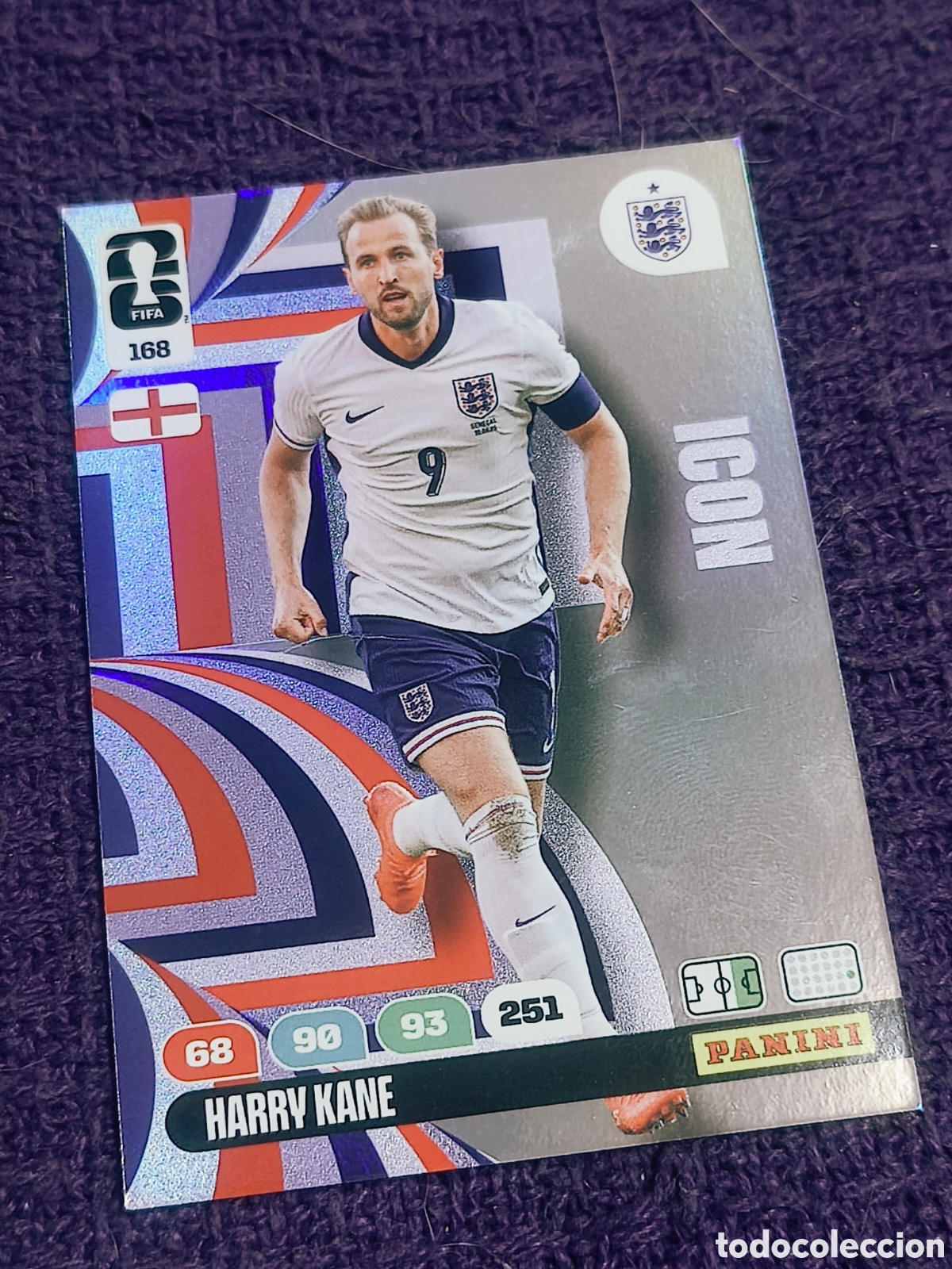 Cromos de f&uacute;tbol: Carta Harry Kane 168 - ICON - Panini FIFA 365 Mundial 2026