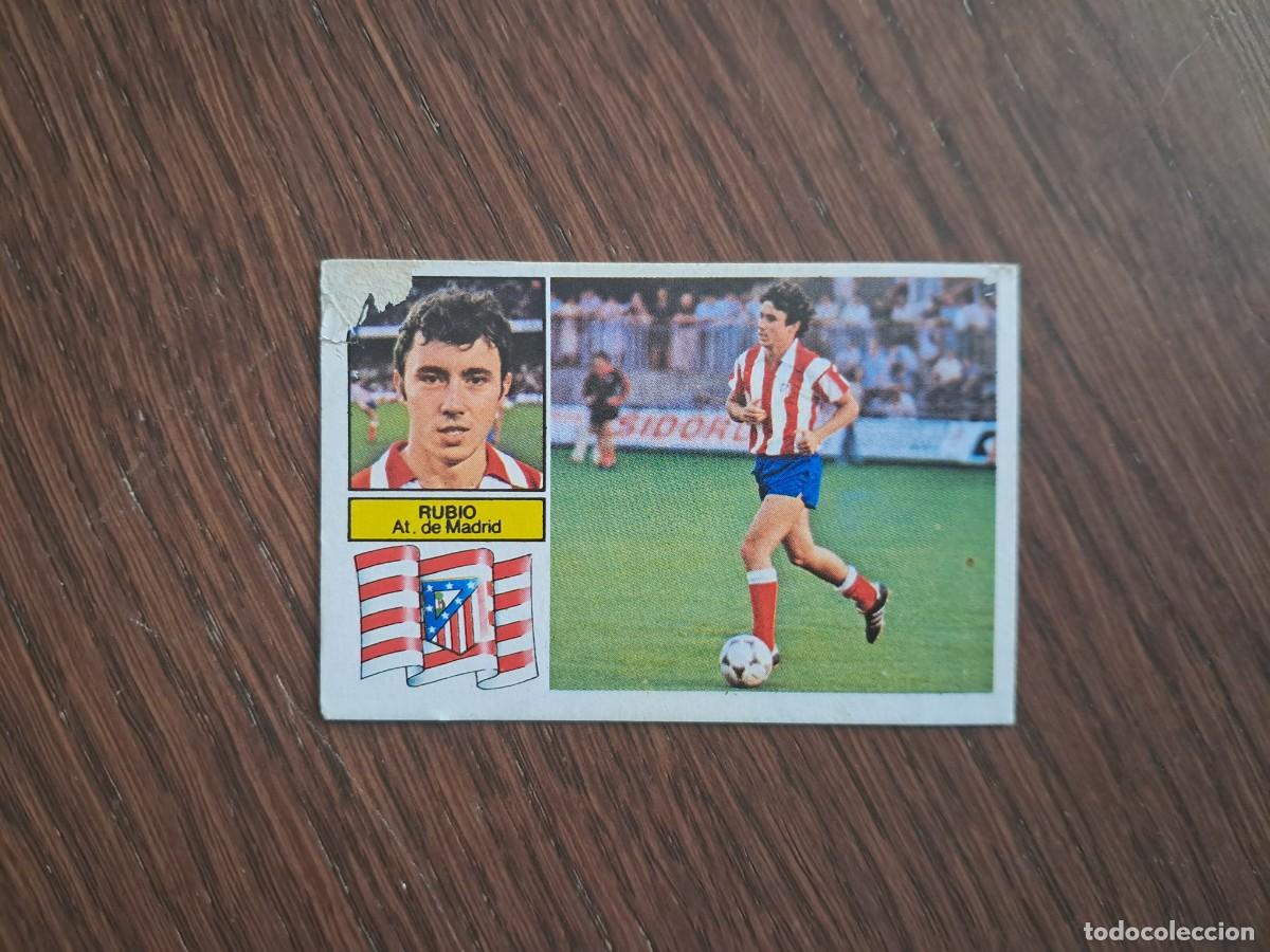 Cromos de f&uacute;tbol: cromo de futbol, ediciones Este, liga 82-83, Rubio, Atl&eacute;tico de Madrid, sin pegar.