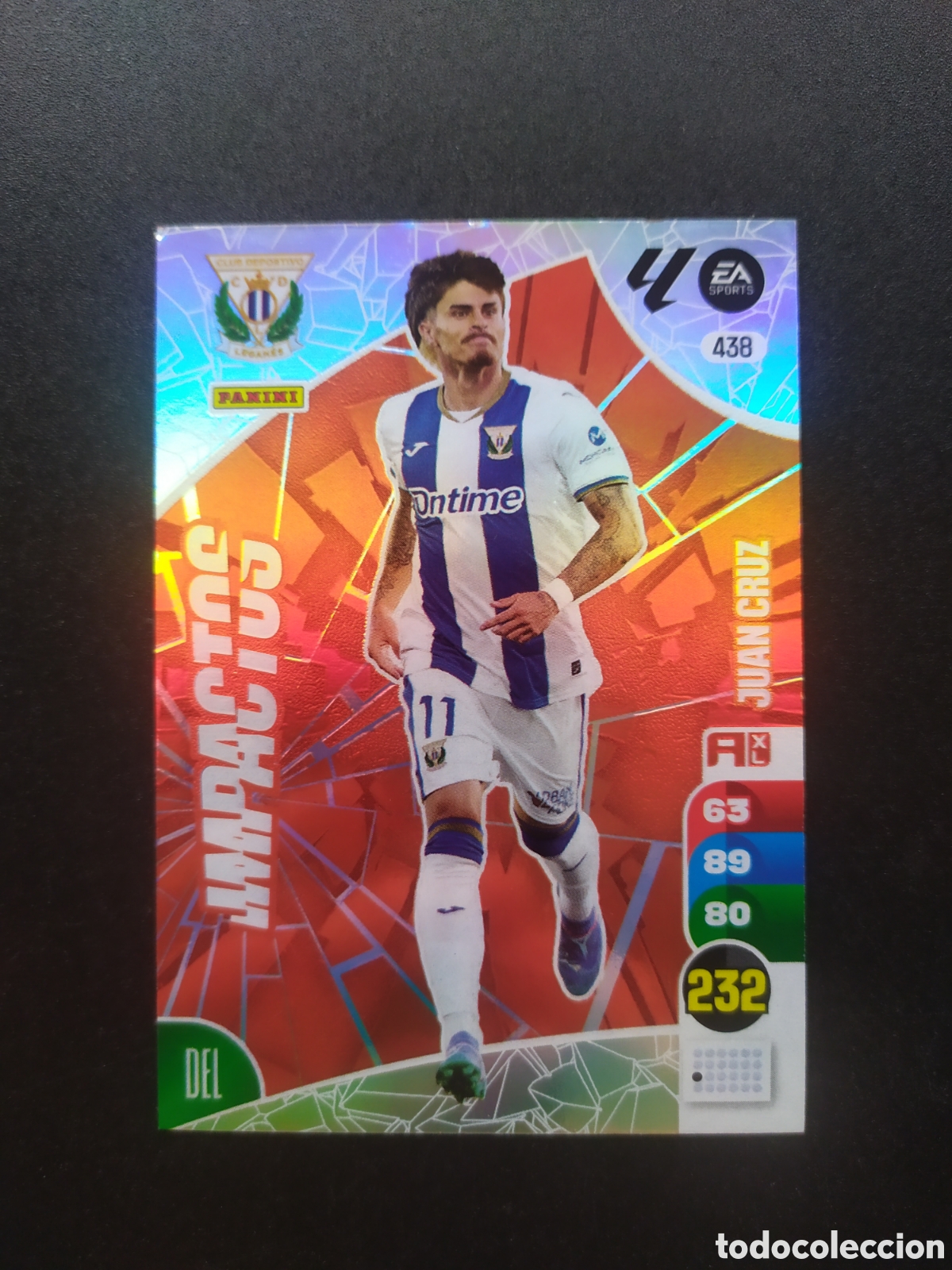 Cromos de f&uacute;tbol: Adrenalyn 2024 2025 24 25 panini Juan Cruz impactos n&deg; 438 Leganes