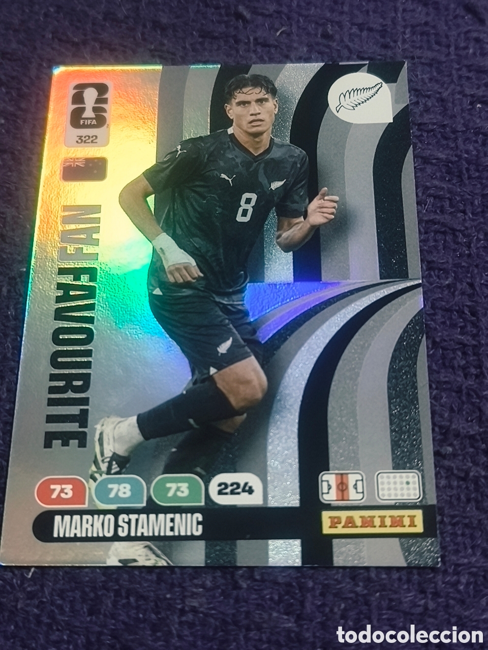 Football Stickers: Carta Marko Stamenic 322 - FAN FAVOURITE - Panini FIFA 365 Mundial 2026