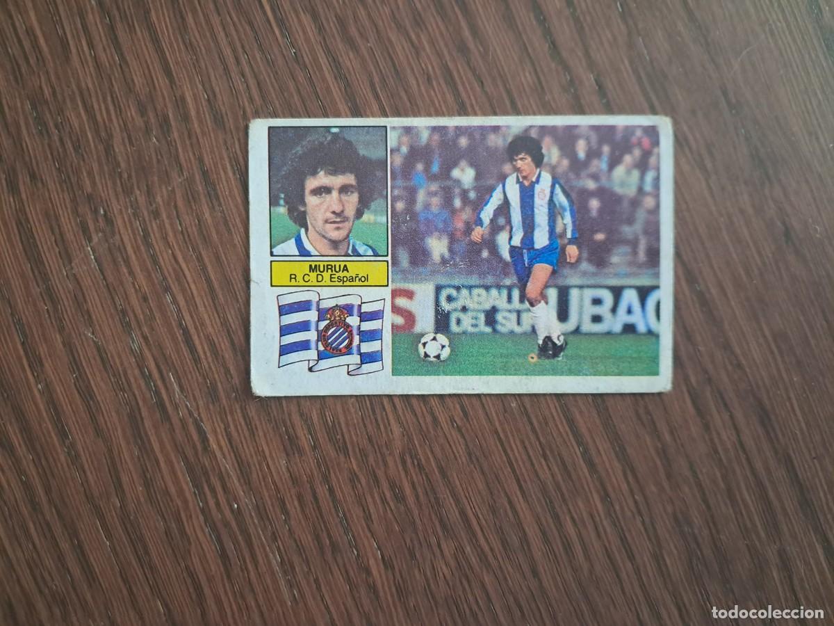 Cartes &agrave; collectionner de Football: cromo de futbol, ediciones Este, liga 82-83, Murua, R.C.D. Espa&ntilde;ol, sin pegar.