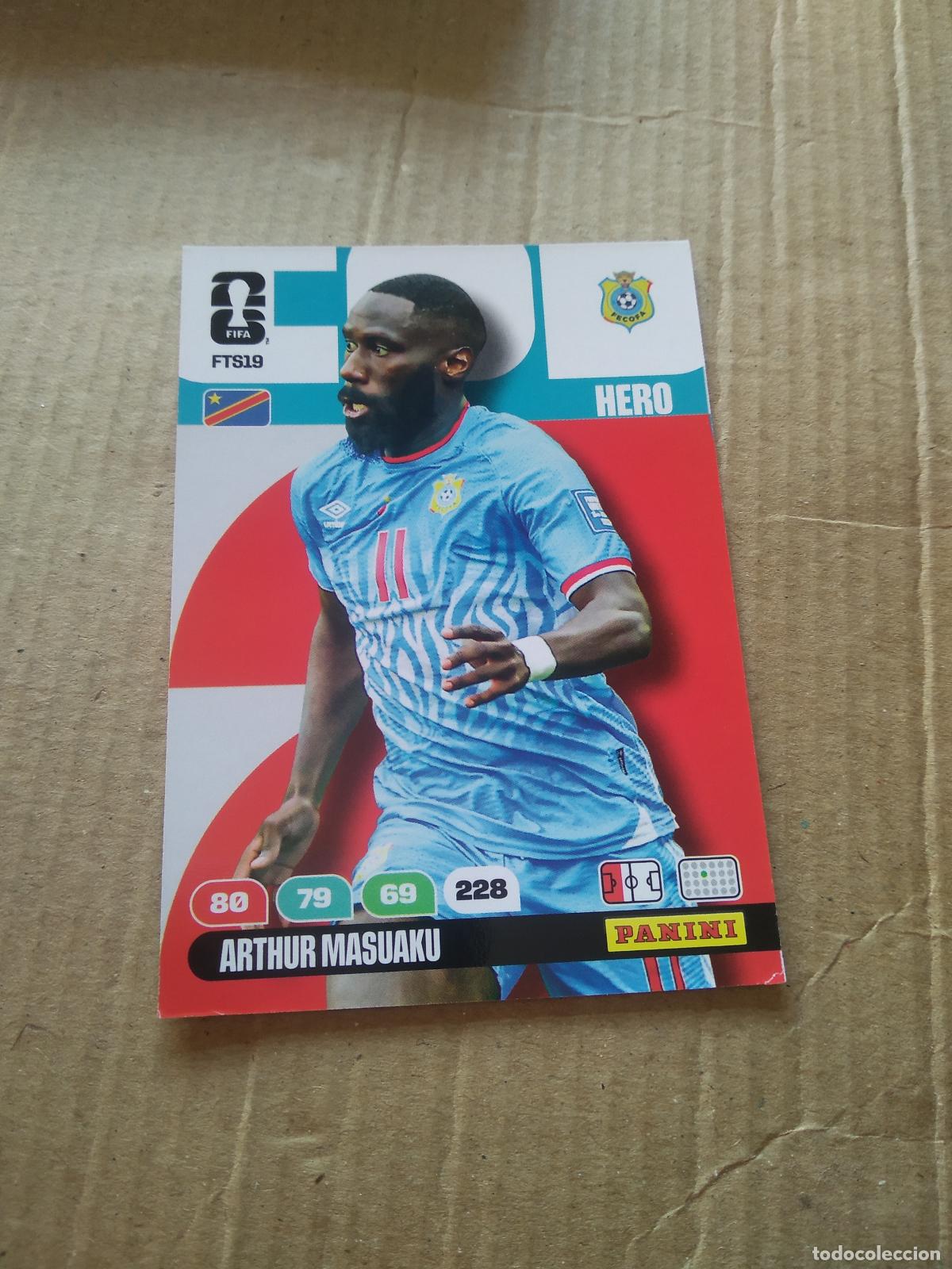 Cromos de f&uacute;tbol: FTS19 ARTHUR MASUAKU CONGO FINAL TEAM SET CROMO FUTBOL PANINI ADRENALYN MUNDIAL 2026