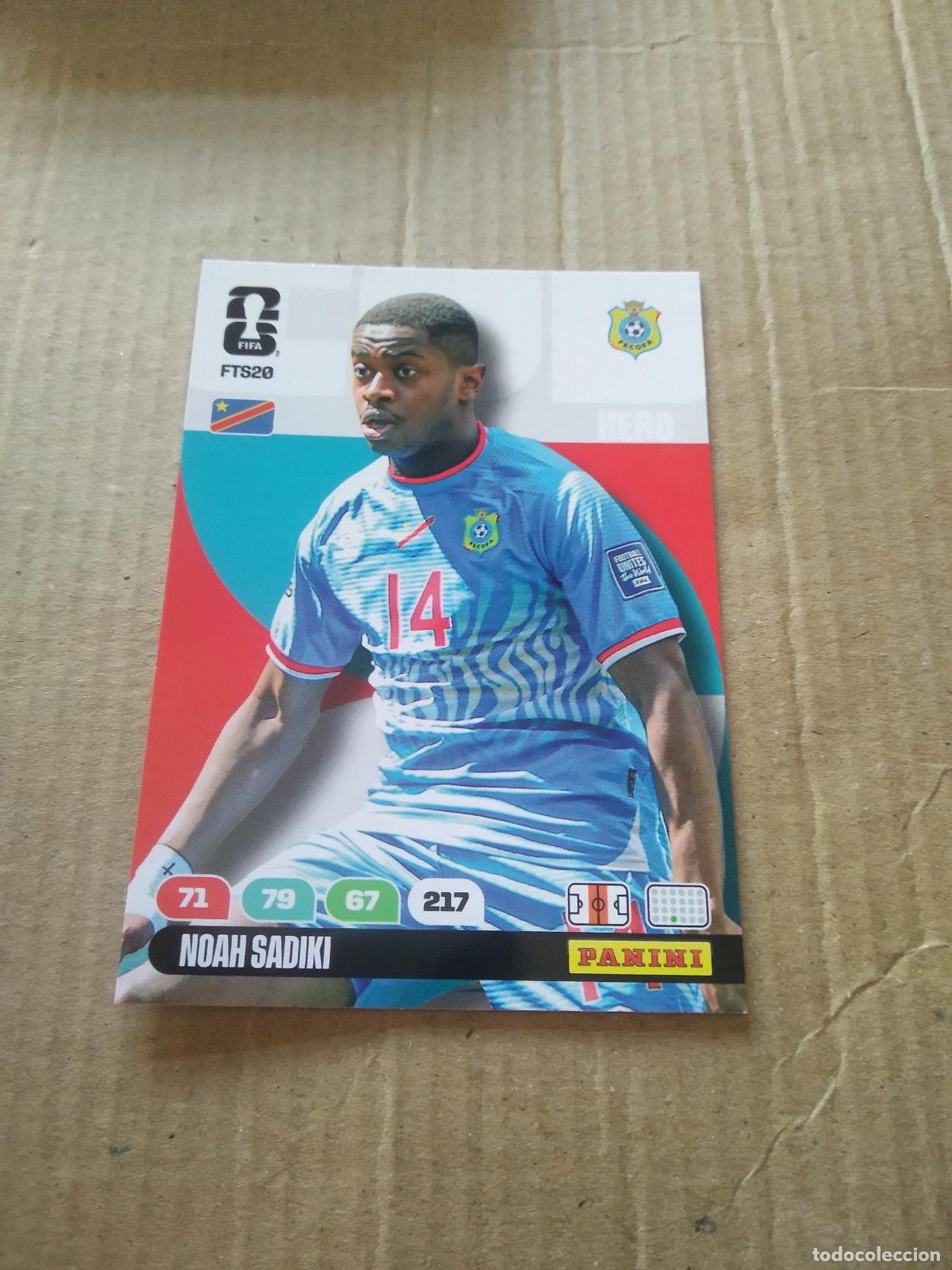 Cromos de f&uacute;tbol: FTS20 MOAH SADIKI CONGO FINAL TEAM SET CROMO FUTBOL PANINI ADRENALYN MUNDIAL 2026