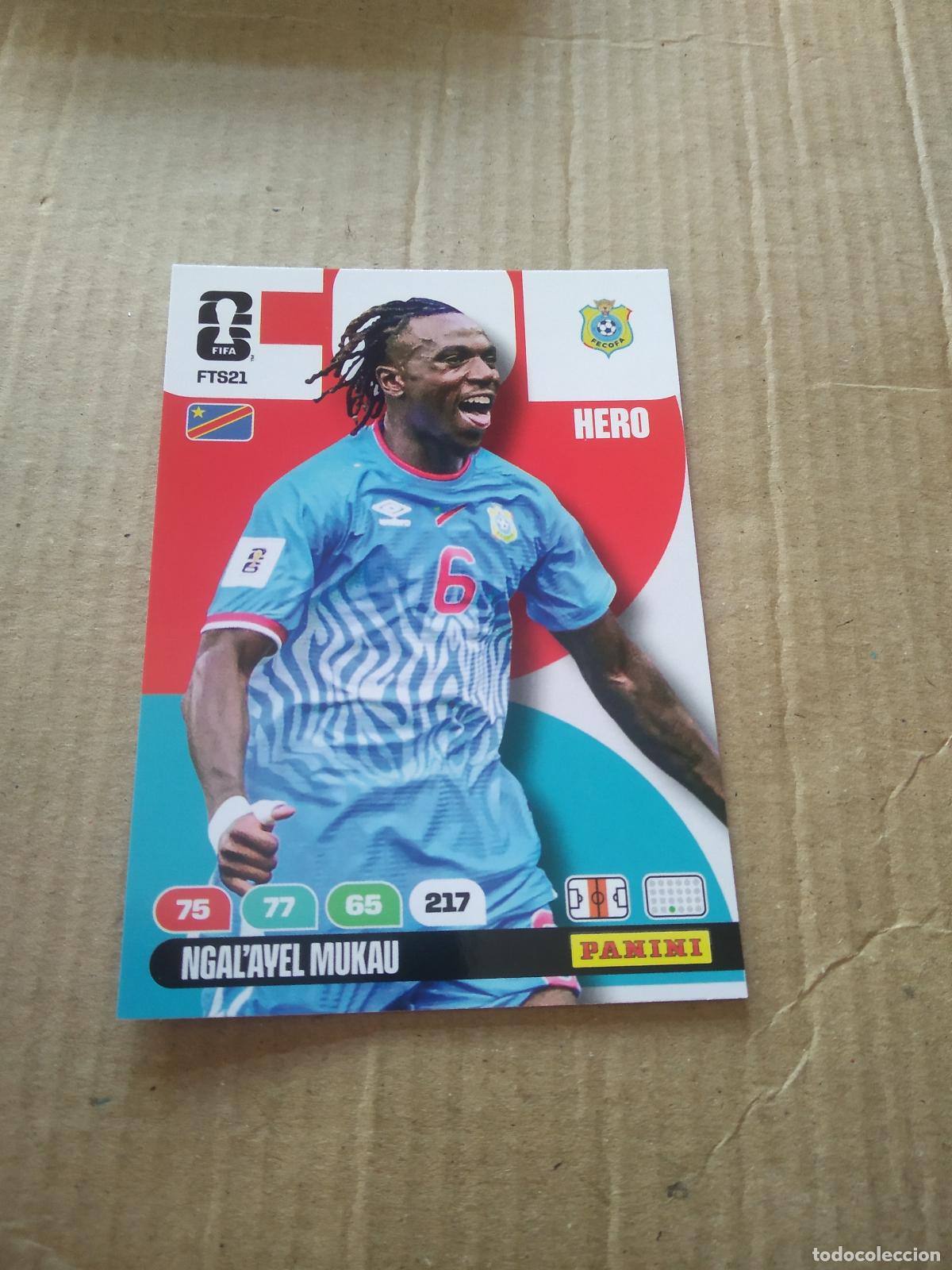 Cromos de f&uacute;tbol: FTS21 NGAL'AYEL MUKAU CONGO FINAL TEAM SET CROMO FUTBOL PANINI ADRENALYN MUNDIAL 2026