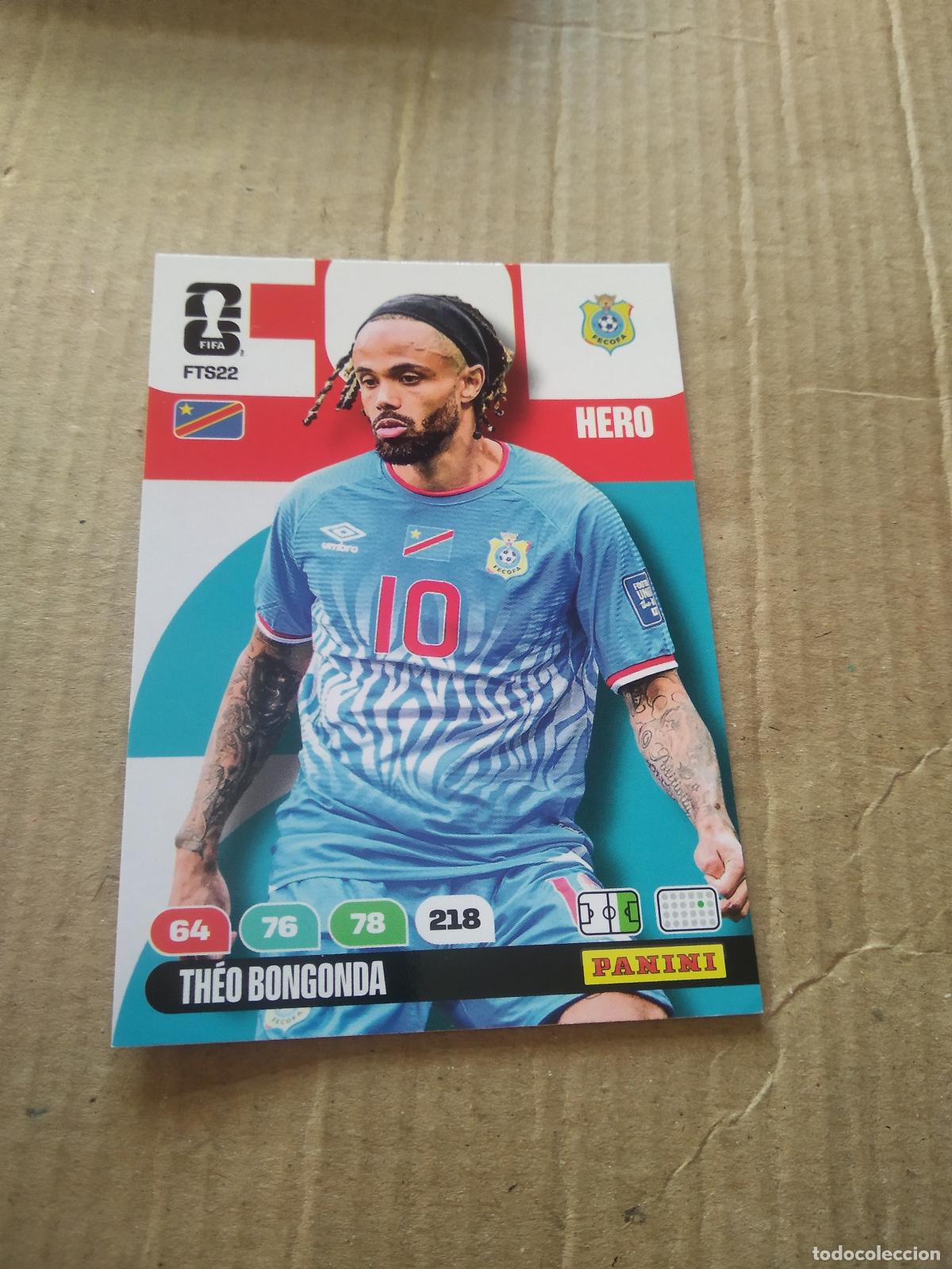 Cromos de f&uacute;tbol: FTS22 THEO BONGONDA CONGO FINAL TEAM SET CROMO FUTBOL PANINI ADRENALYN MUNDIAL 2026