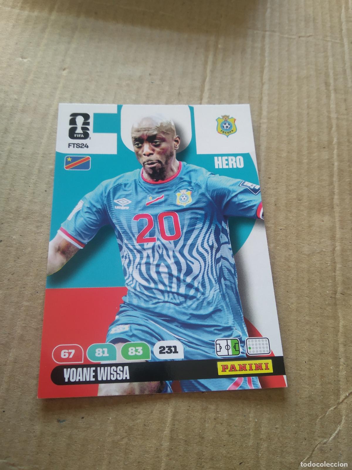 Cromos de f&uacute;tbol: FTS24 YOANE WISSA CONGO FINAL TEAM SET CROMO FUTBOL PANINI ADRENALYN MUNDIAL 2026