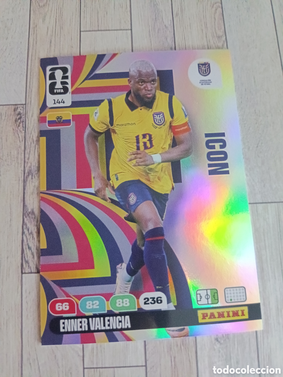 Cromos de f&uacute;tbol: 144 ENNER VALENCIA ECUADOR ICON ADRENALYN XL MUNDIAL WORLD CUP 2026 PANINI 26