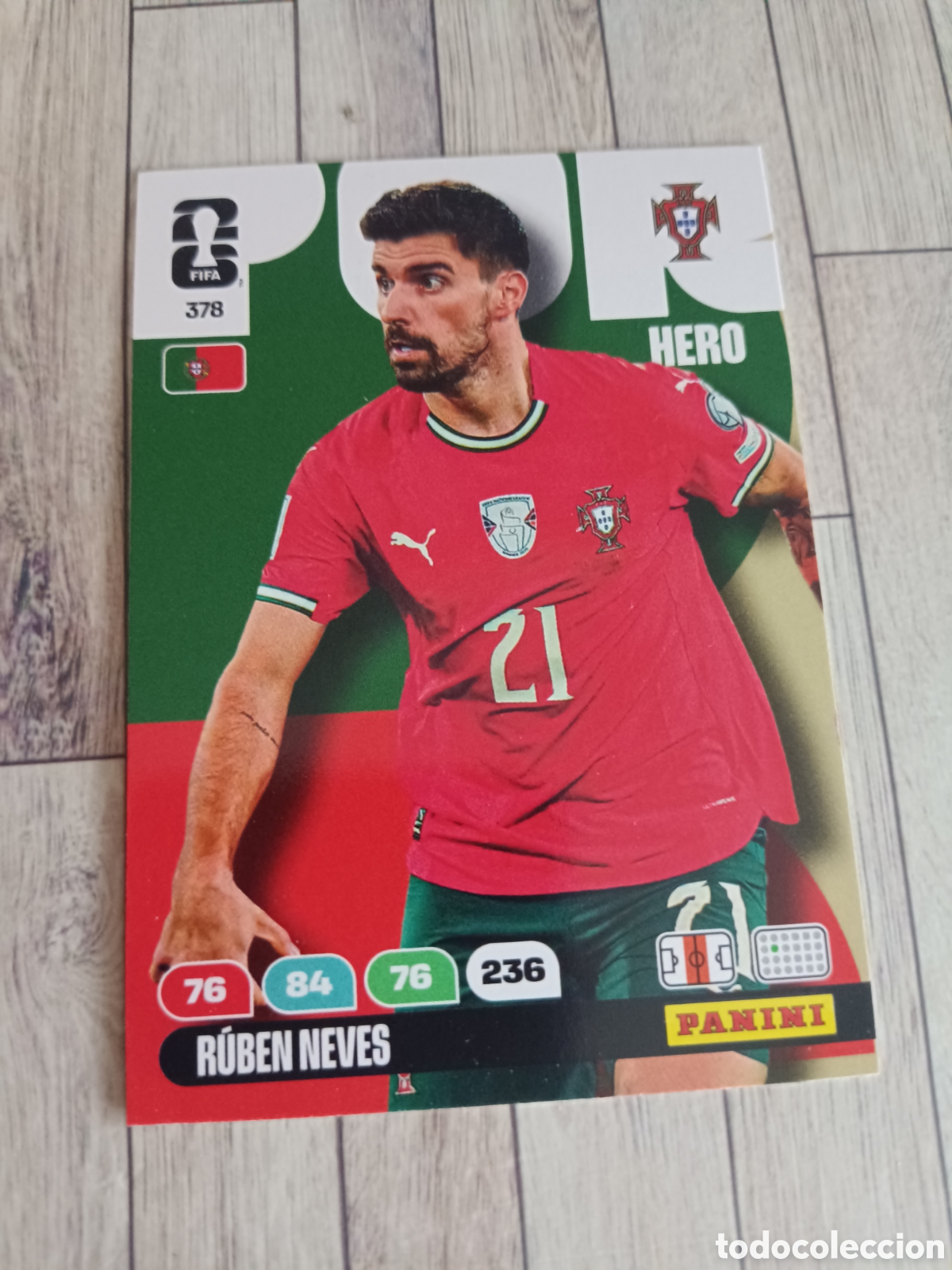 Cromos de f&uacute;tbol: 378 R&Uacute;BEN NEVES PORTUGAL HERO ADRENALYN XL MUNDIAL WORLD CUP 2026 PANINI 26