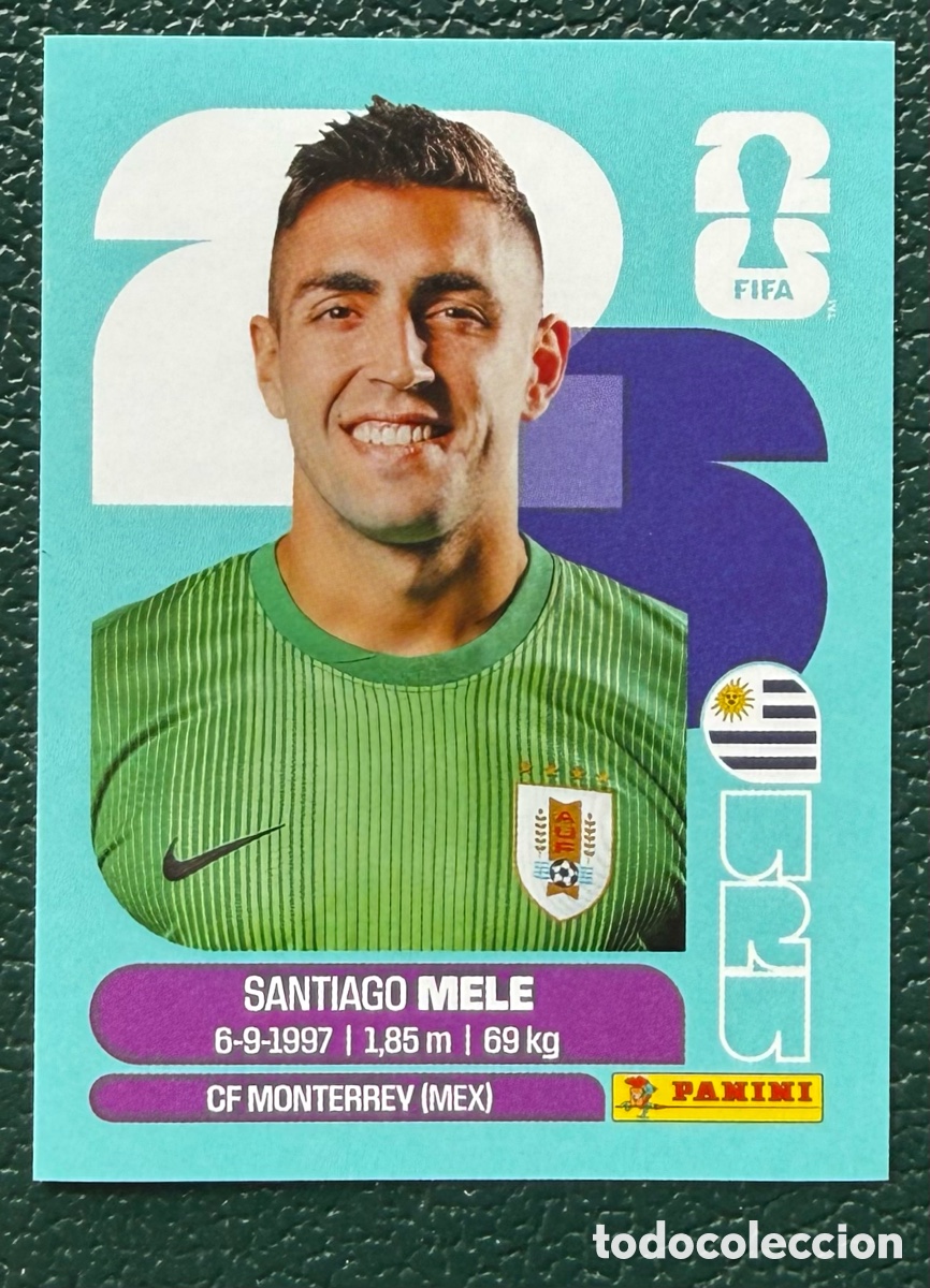 Cartes &agrave; collectionner de Football: URU 3 SANTIAGO MELE URUGUAY CROMOS ALBUM FIFA WORLD CUP MUNDIAL 2026 PANINI
