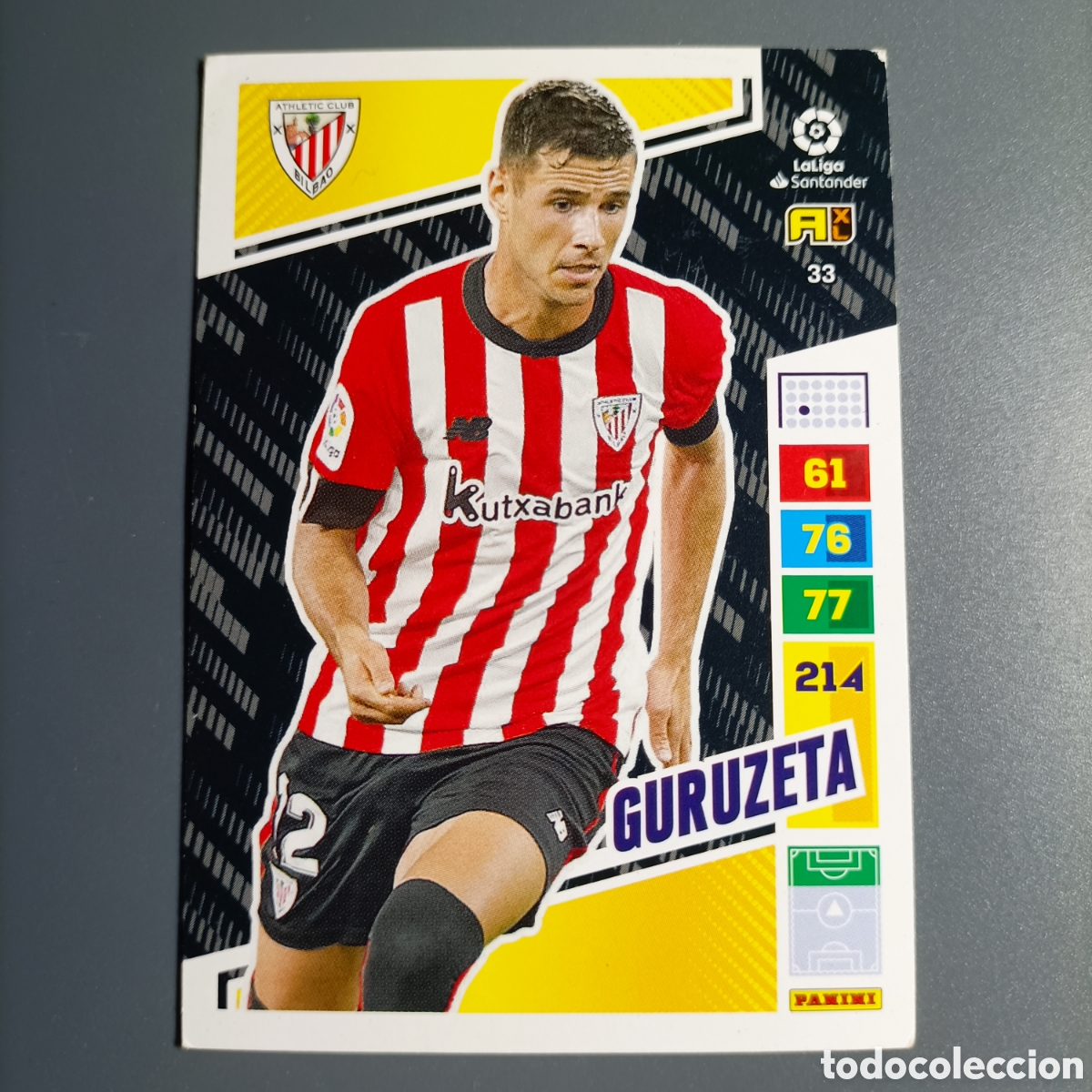 Cromos de f&uacute;tbol: ADRENALYN LIGA 2022-2023 (ATHLETIC) №33 GURUZETA