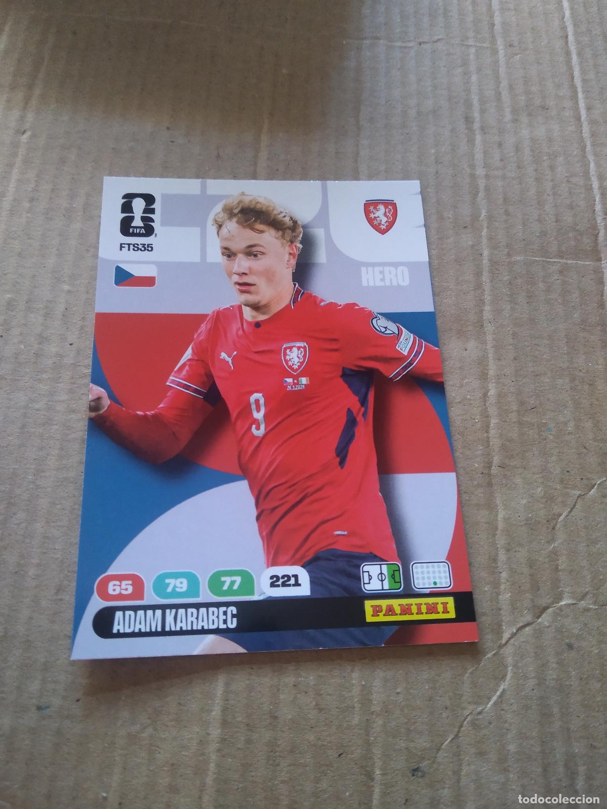 Cromos de f&uacute;tbol: FTS35 ADAM KARABEC REPUBLICA CHECA FINAL TEAM SET CROMO FUTBOL PANINI ADRENALYN MUNDIAL 2026