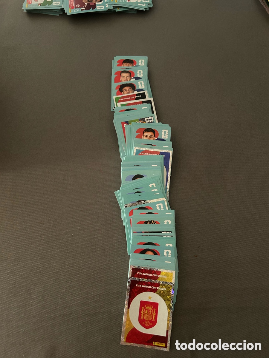 Cromos de f&uacute;tbol: 100 Cromos Diferentes Mundial 2026 Panini