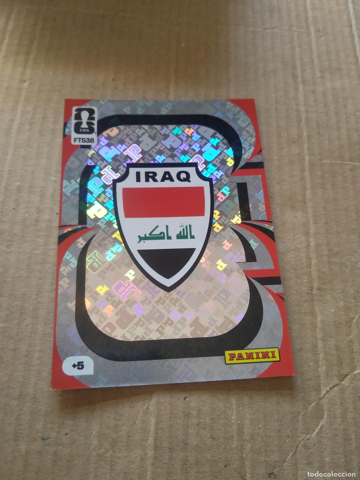Cromos de f&uacute;tbol: FTS38 ESCUDO IRAQ IRAK FINAL TEAM SET CROMO FUTBOL PANINI ADRENALYN MUNDIAL 2026