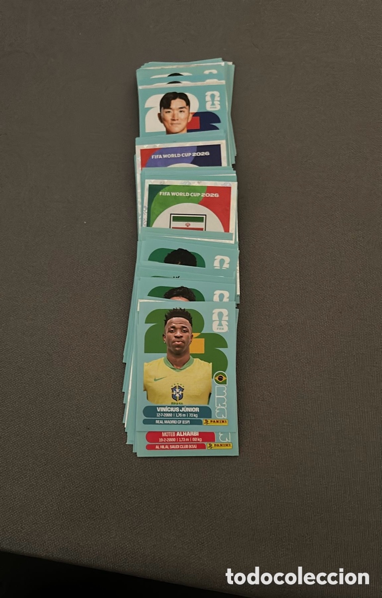 Cromos de f&uacute;tbol: 200 Cromos Diferentes Mundial 2026 Panini