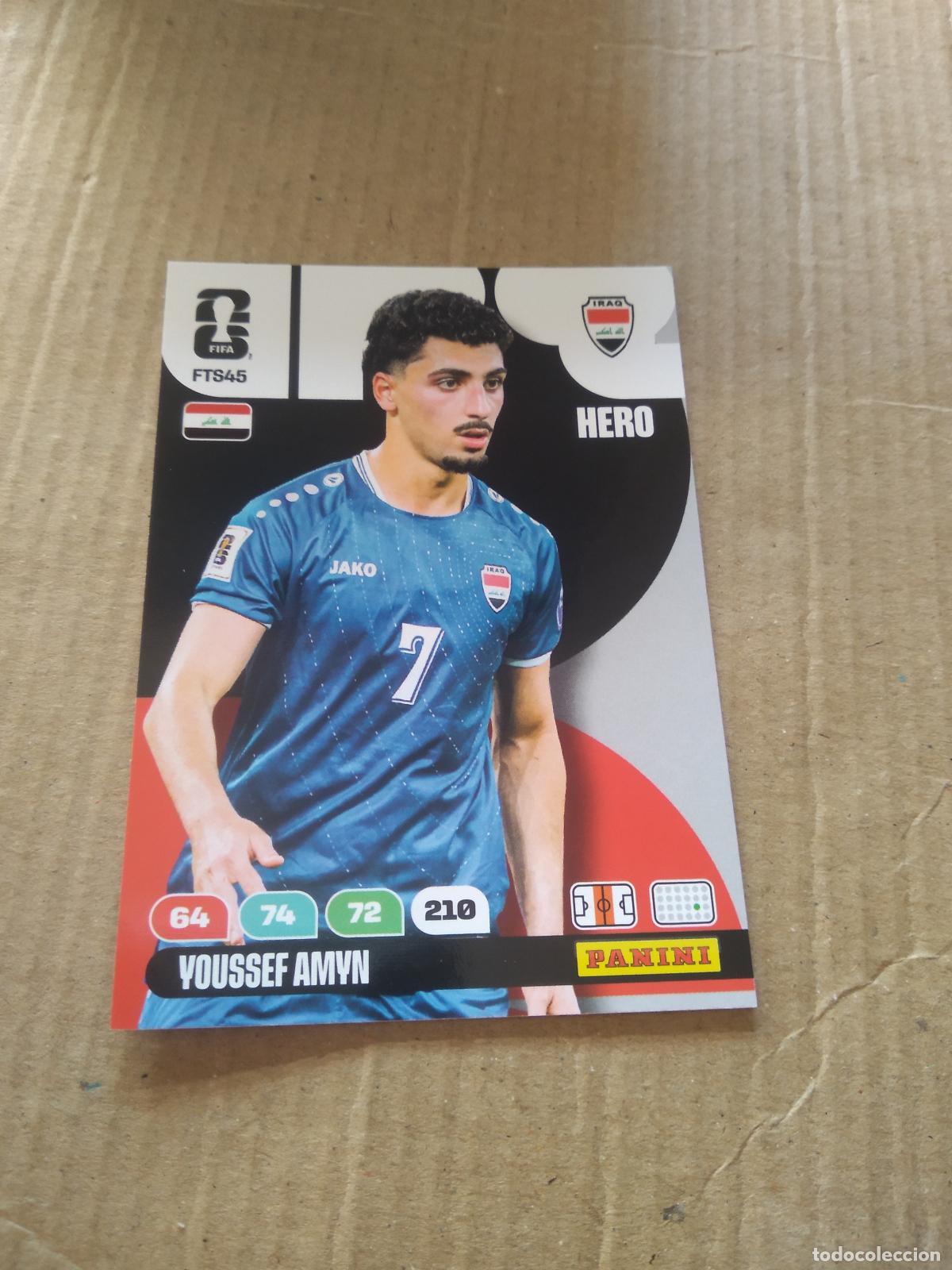 Cromos de f&uacute;tbol: FTS45 YOUSSEF AMYN IRAQ IRAK FINAL TEAM SET CROMO FUTBOL PANINI ADRENALYN MUNDIAL 2026