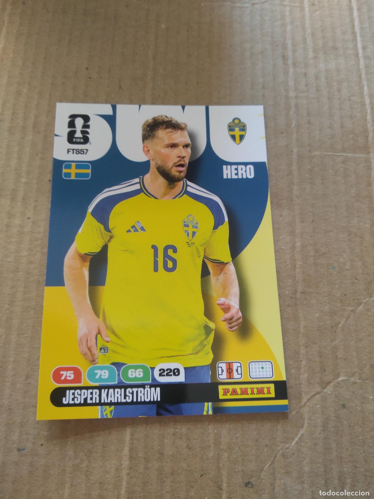 Football Stickers: FTS57 JESPER KARLSTROM SUECIA FINAL TEAM SET CROMO FUTBOL PANINI ADRENALYN MUNDIAL 2026