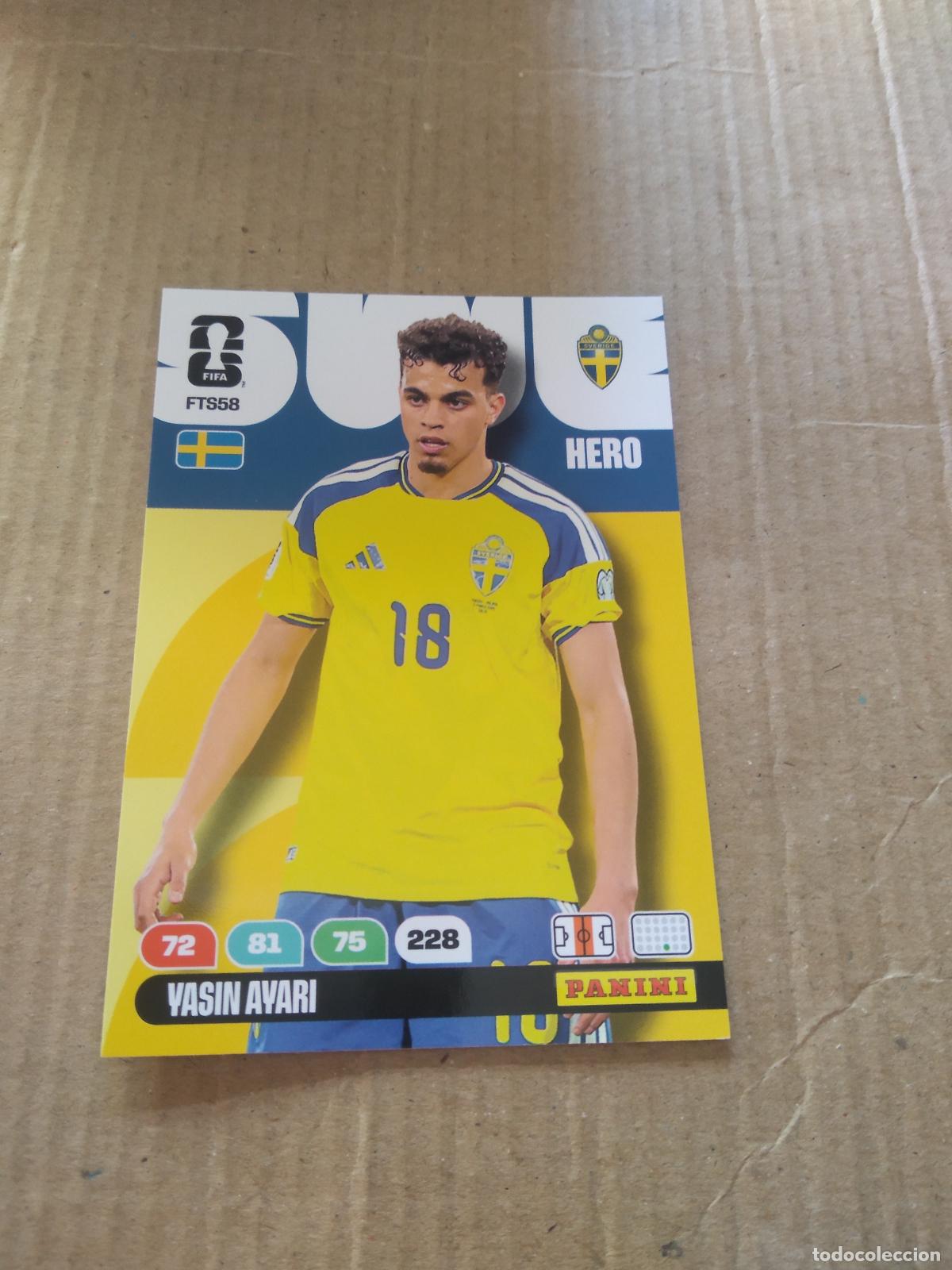 Football Stickers: FTS58 YASIN AYARI SUECIA FINAL TEAM SET CROMO FUTBOL PANINI ADRENALYN MUNDIAL 2026