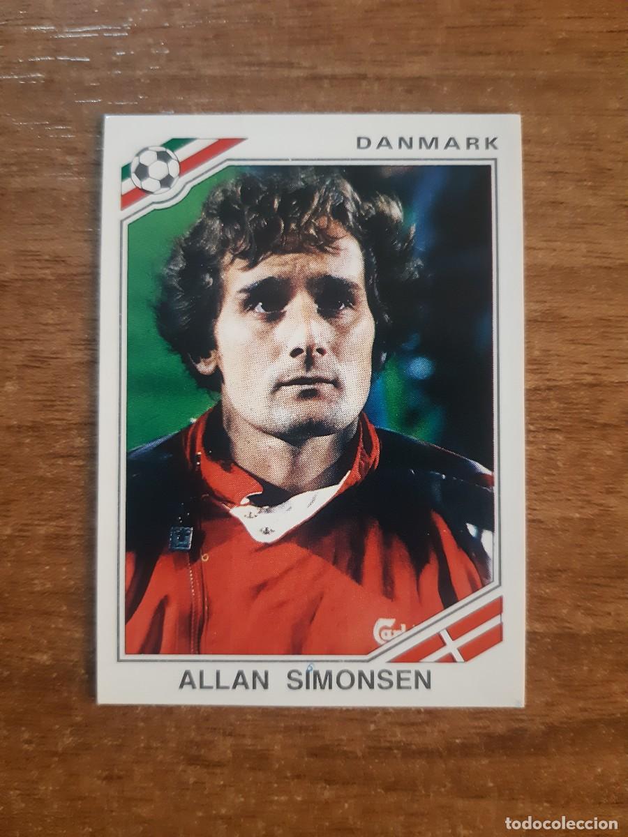 Football Stickers: N&deg;358 Allan Simonsen (Dinamarca) Mundial M&eacute;xico 86 PANINI 1986. Nunca pegado, sin pegar