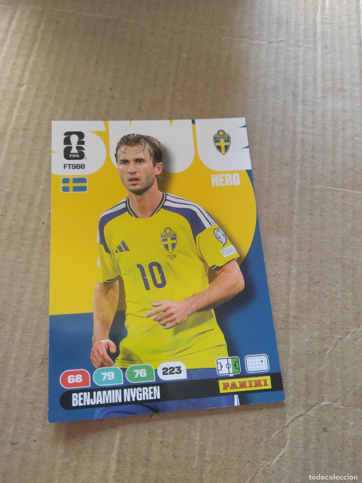 Football Stickers: FTS60 BENJAMIN NYGREN SUECIA FINAL TEAM SET CROMO FUTBOL PANINI ADRENALYN MUNDIAL 2026