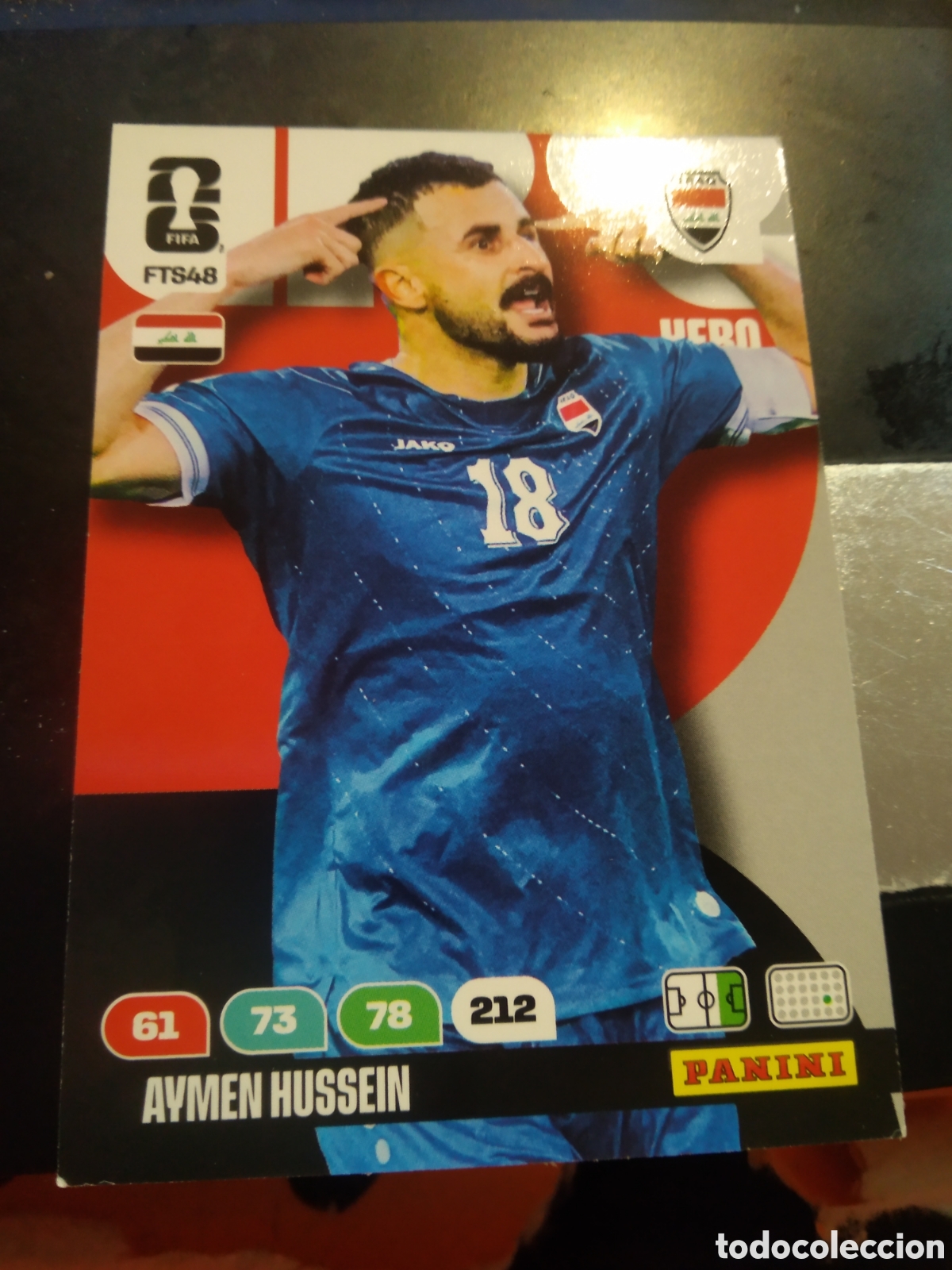 Cromos de Futebol: FTS48 AYMEN HUSSEIN IRAQ IRAK FINAL TEAM SET CROMO FUTBOL PANINI ADRENALYN MUNDIAL 2026