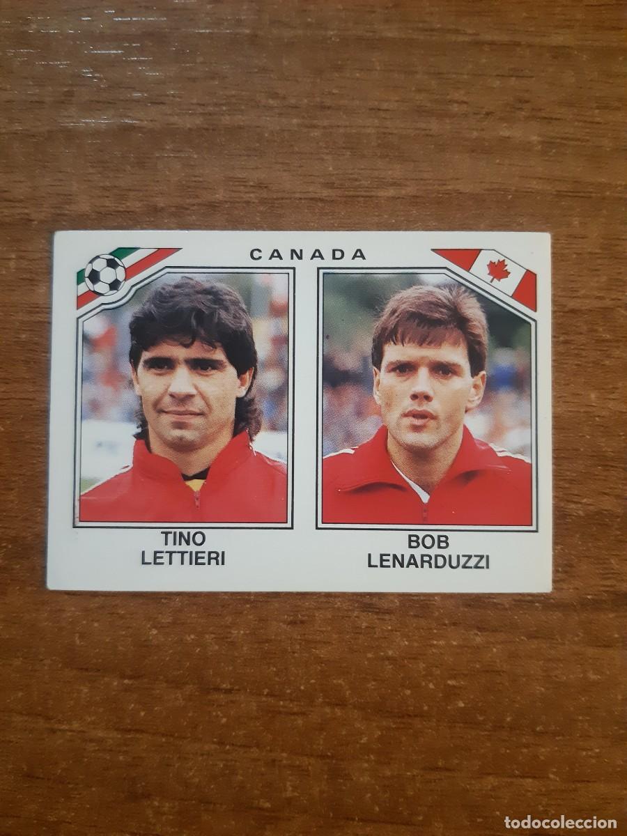 Cromos de Futebol: N&deg;220 Lettieri - Lenarduzzi (Canad&aacute;) Mundial M&eacute;xico 86 PANINI 1986. Nunca pegado, sin pegar