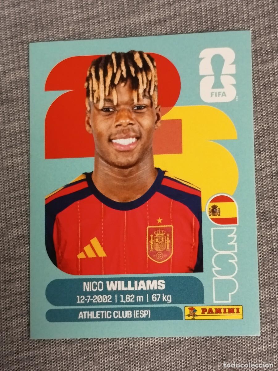 Cromos de f&uacute;tbol: NICO WILLIAMS ESP 17 STICKER MUNDIAL 2026 PANINI FIFA WORLD CUP NUEVO