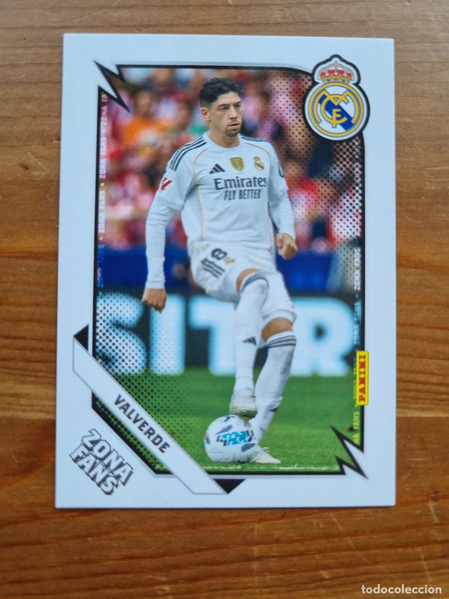 Cromos de f&uacute;tbol: 37 Federico VALVERDE (Zona Fans). Panini Club Real Madrid 2025 2026 25 26. NUEVO