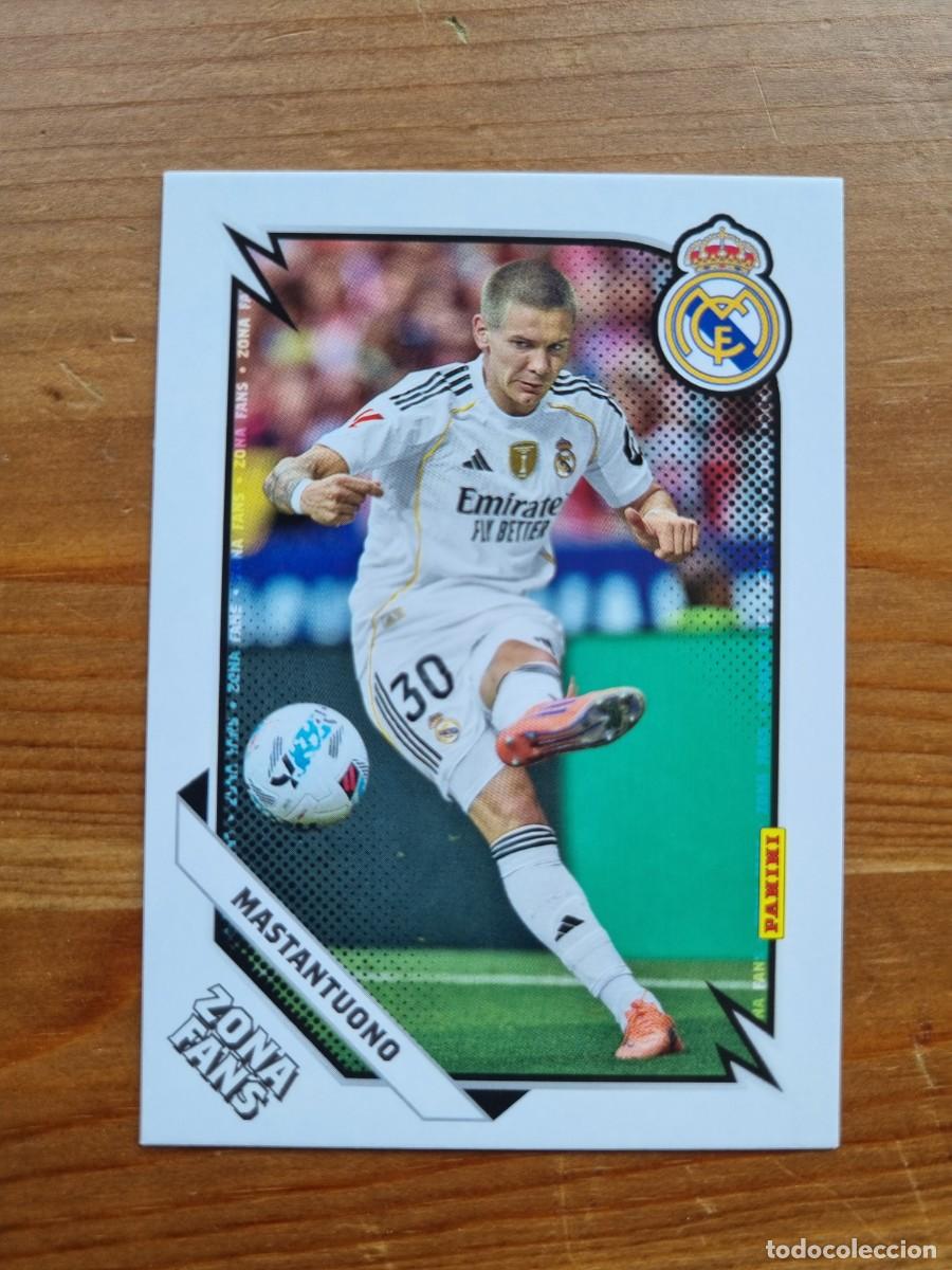 Cromos de f&uacute;tbol: 40 Franco MASTANTUONO (Zona Fans). Panini Club Real Madrid 2025 2026 25 26. NUEVO