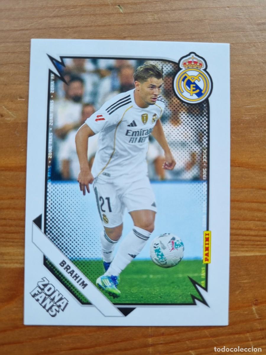 Cromos de f&uacute;tbol: 41 BRAHIM D&iacute;az (Zona Fans). Panini Club Real Madrid 2025 2026 25 26. NUEVO