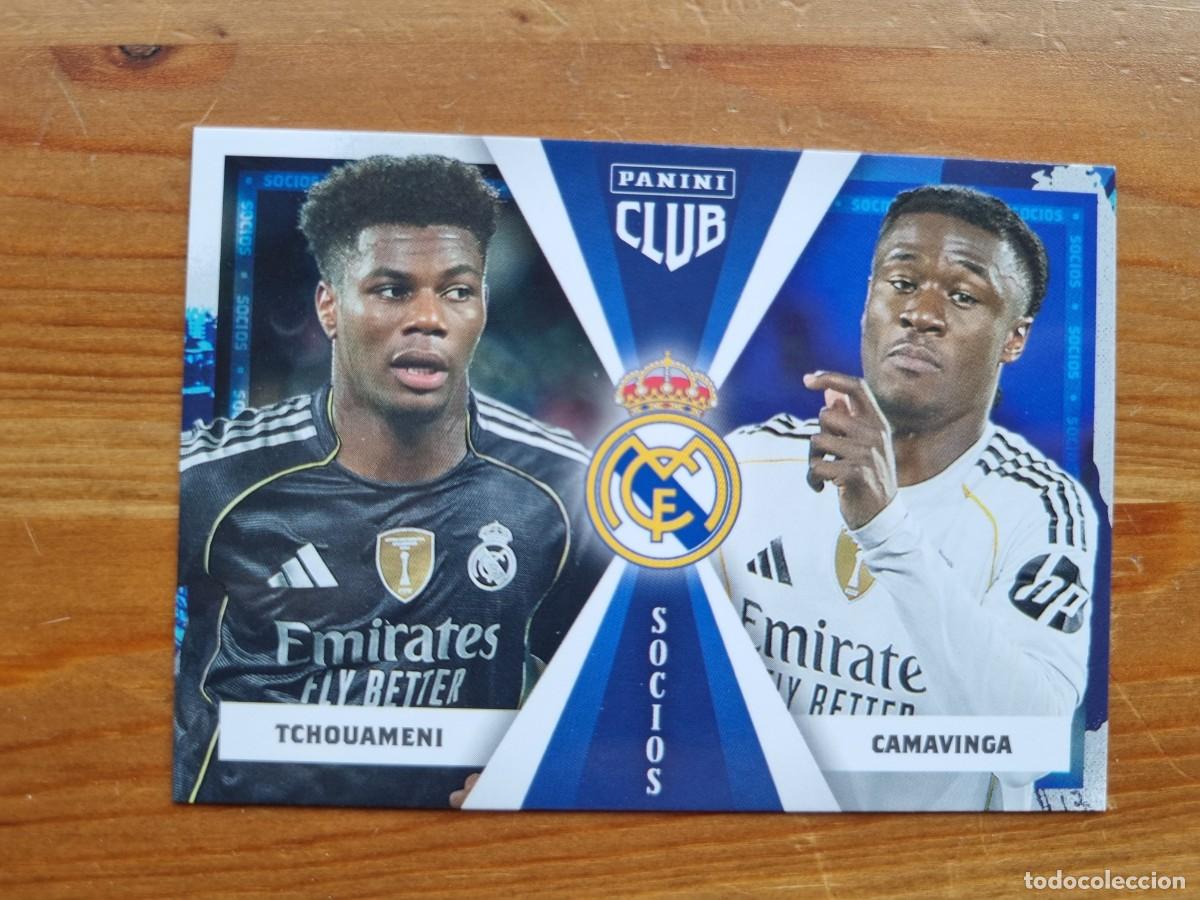 Cromos de f&uacute;tbol: 46 TCHOUAMENI / CAMAVINGA (Socios). Panini Club Real Madrid 2025 2026 25 26. NUEVO