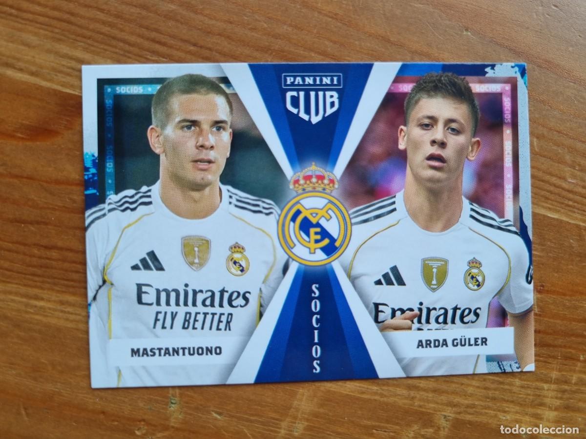 Cromos de f&uacute;tbol: 48 MASTANTUONO / G&Uuml;LER (Socios). Panini Club Real Madrid 2025 2026 25 26. NUEVO