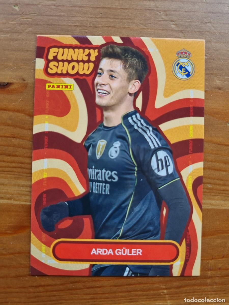 Cromos de f&uacute;tbol: 50 Arda G&Uuml;LER (Funky Show). Panini Club Real Madrid 2025 2026 25 26. NUEVO