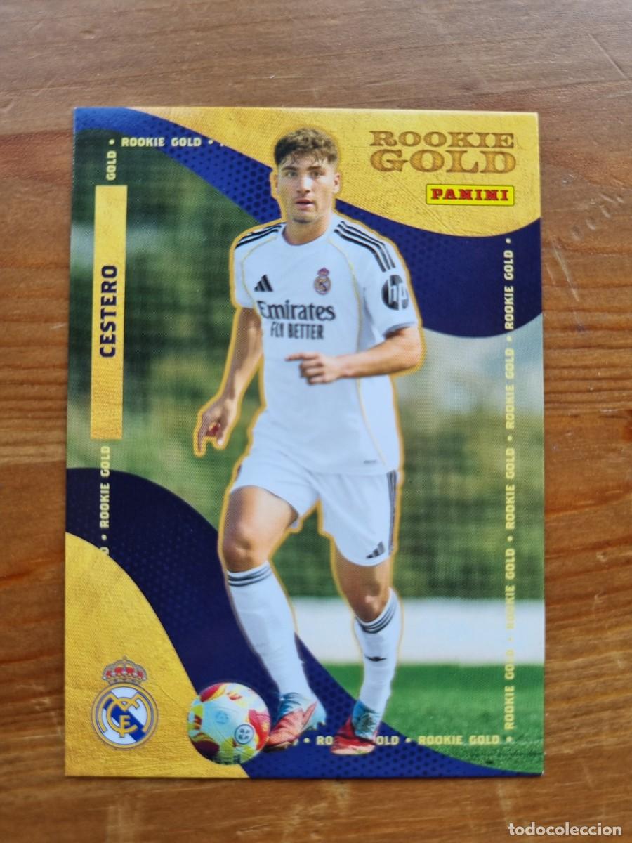 Cromos de f&uacute;tbol: 58 Jorge CESTERO (Rookie Gold). Panini Club Real Madrid 2025 2026 25 26. NUEVO