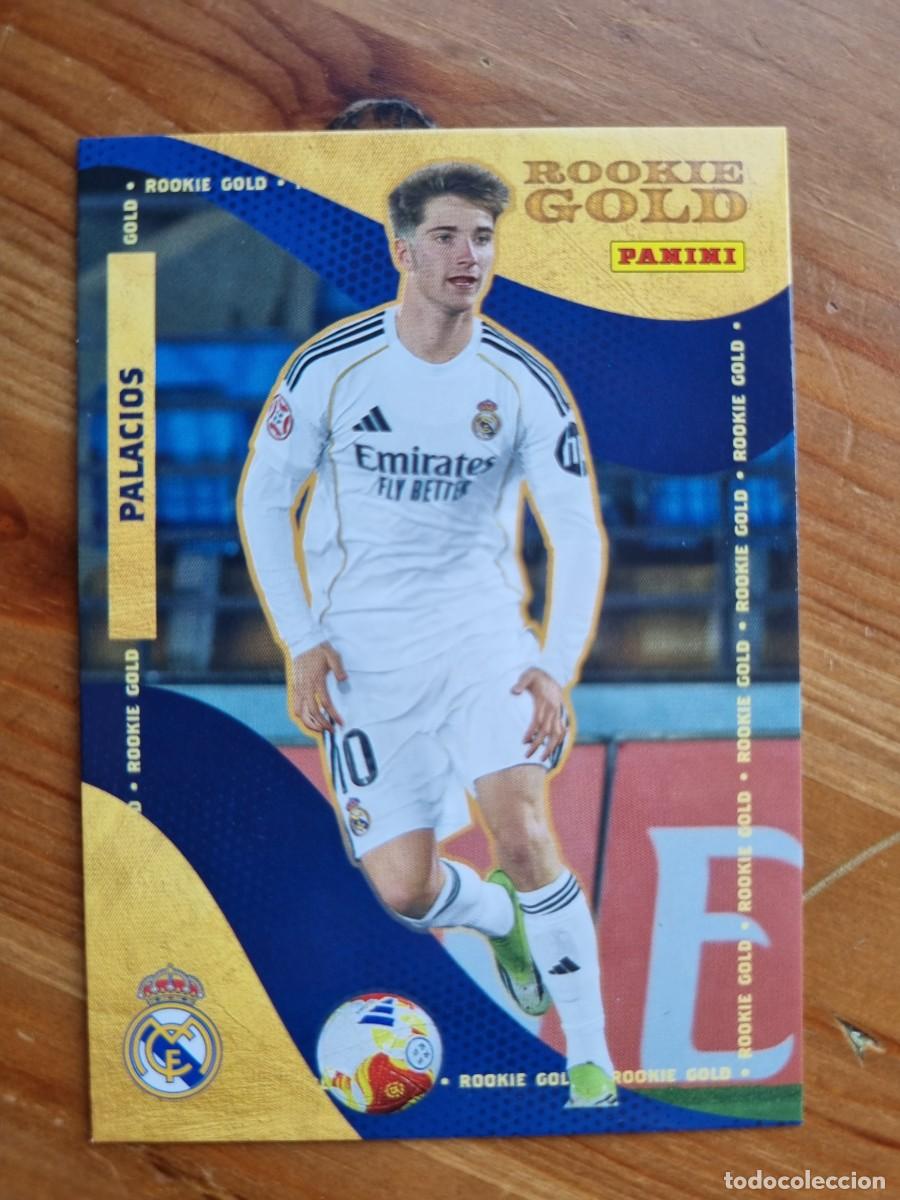 Cromos de f&uacute;tbol: 60 C&eacute;sar PALACIOS (Rookie Gold). Panini Club Real Madrid 2025 2026 25 26. NUEVO