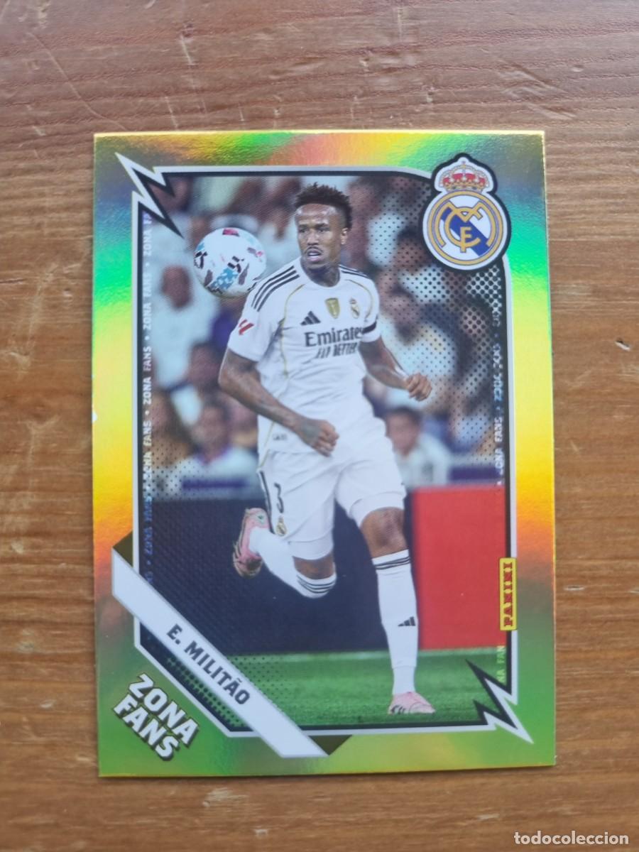 Cromos de f&uacute;tbol: KO 33 Eder MILITAO (Zona Fans) KROMIX. Panini Club Real Madrid 2025 2026 25 26. NUEVO