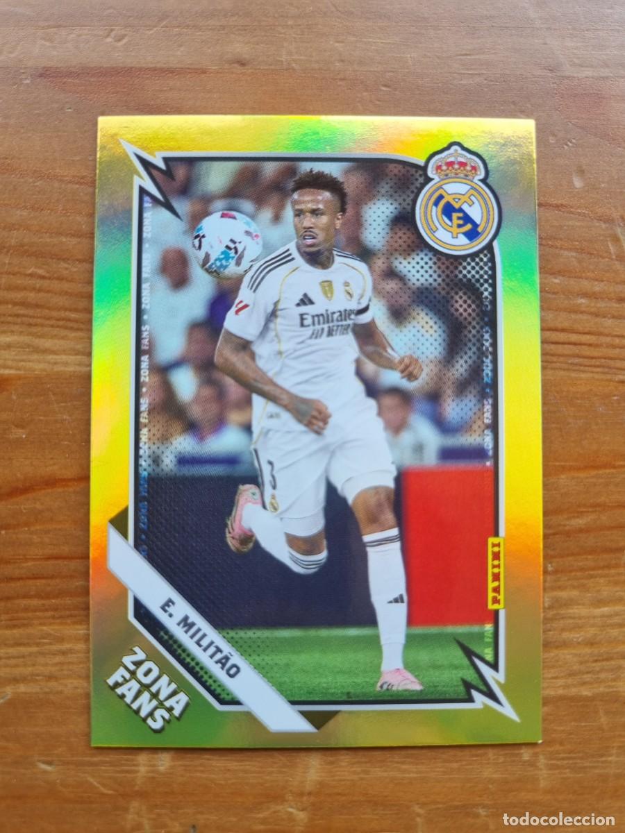 Cromos de f&uacute;tbol: KO 33 Eder MILITAO (Zona Fans) KROMIX. Panini Club Real Madrid 2025 2026 25 26. NUEVO