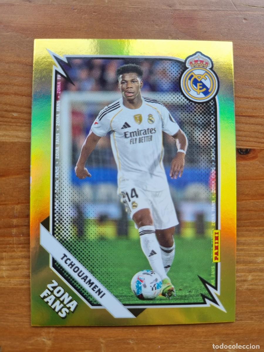 Cromos de f&uacute;tbol: KO 36 Aurelien TCHOUAMENI (Zona Fans) KROMIX. Panini Club Real Madrid 2025 2026 25 26. NUEVO