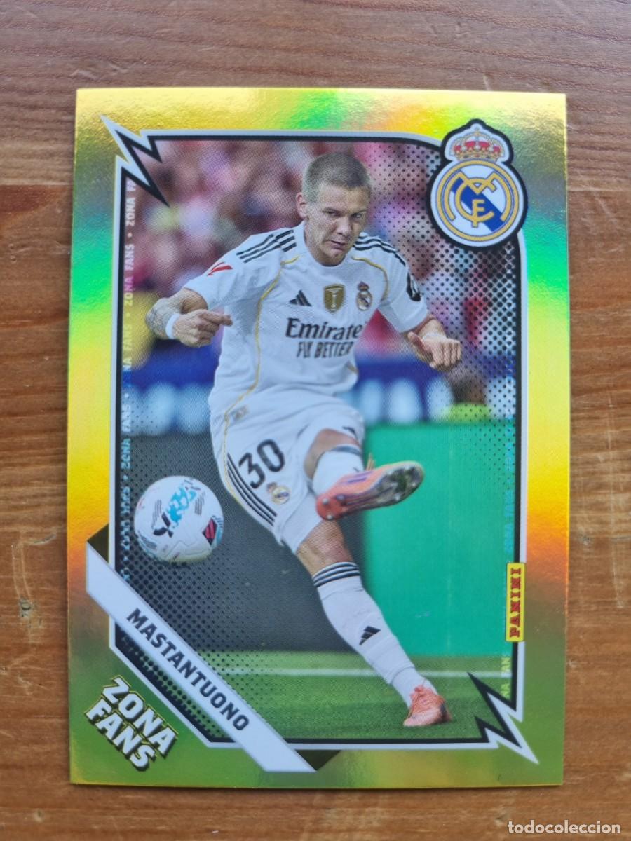 Cromos de f&uacute;tbol: KO 40 Franco MASTANTUONO (Zona Fans) KROMIX. Panini Club Real Madrid 2025 2026 25 26. NUEVO