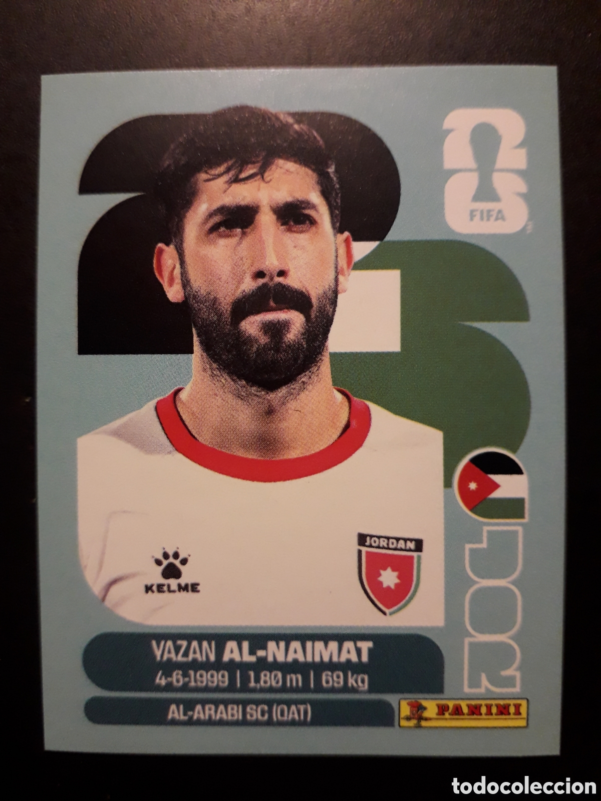 Cromos de f&uacute;tbol: AL NAIMAT JORDANIA JOR 16 MUNDIAL F&Uacute;TBOL 2026 FIFA WORLD CUP PANINI SIN PEGAR PEDIDO M&Iacute;NIMO 3&euro;
