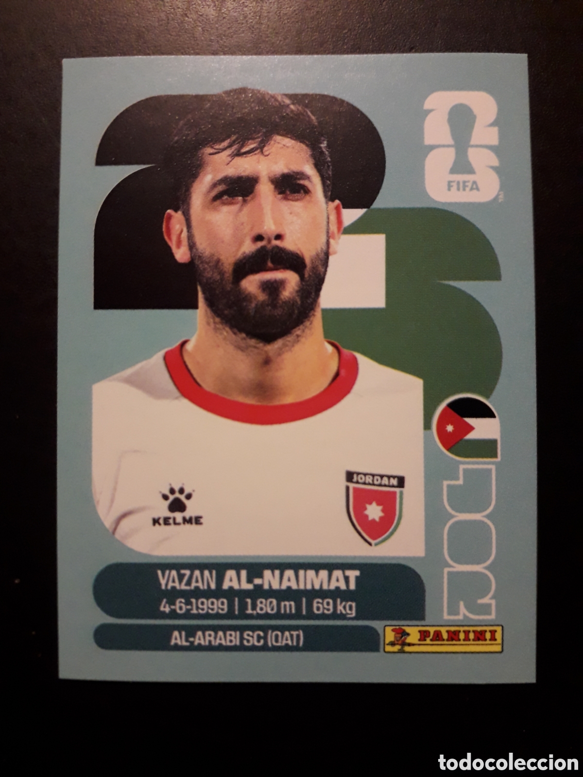 Cromos de f&uacute;tbol: AL NAIMAT JORDANIA JOR 16 MUNDIAL F&Uacute;TBOL 2026 FIFA WORLD CUP PANINI SIN PEGAR PEDIDO M&Iacute;NIMO 3&euro;