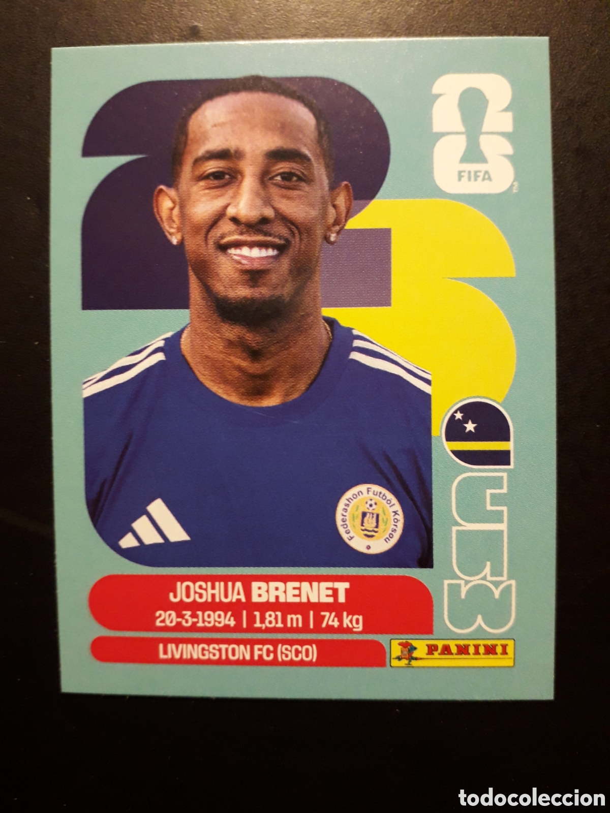 Figurine di Calcio: BRENET CURA&Ccedil;AO CUW 6 MUNDIAL F&Uacute;TBOL 2026 FIFA WORLD CUP PANINI SIN PEGAR PEDIDO M&Iacute;NIMO 3&euro;
