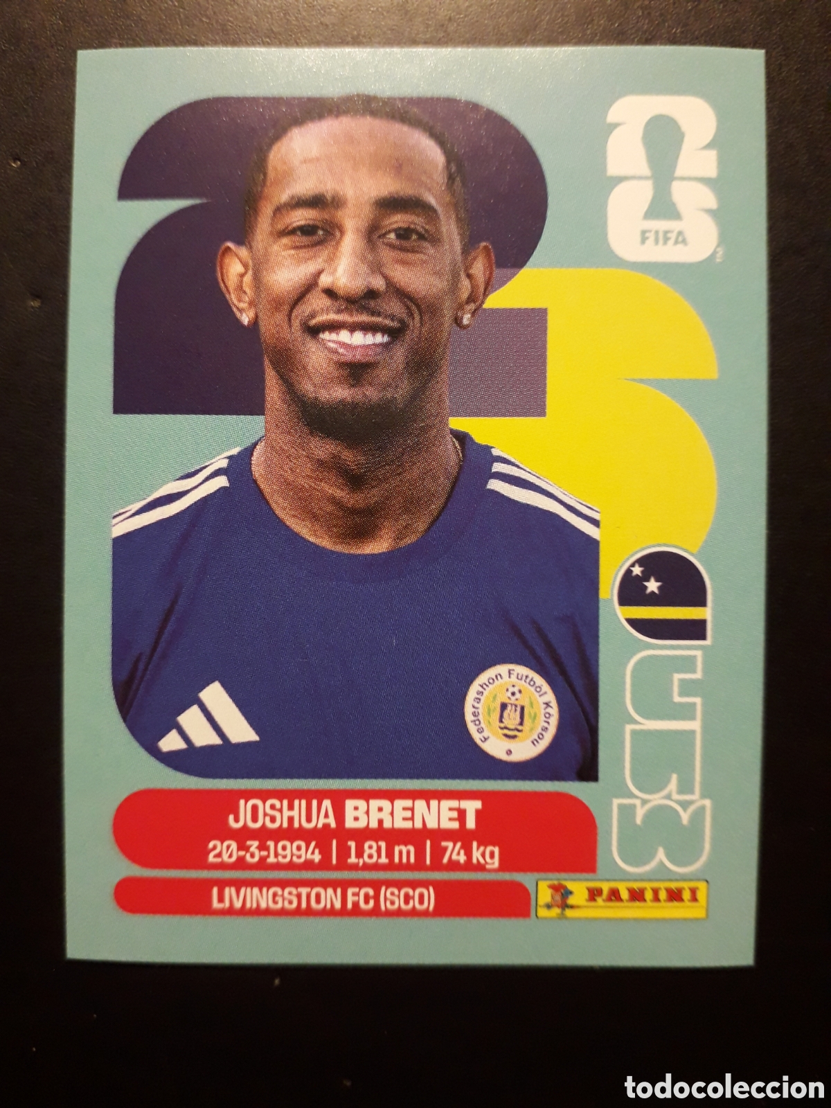 Figurine di Calcio: BRENET CURA&Ccedil;AO CUW 6 MUNDIAL F&Uacute;TBOL 2026 FIFA WORLD CUP PANINI SIN PEGAR PEDIDO M&Iacute;NIMO 3&euro;
