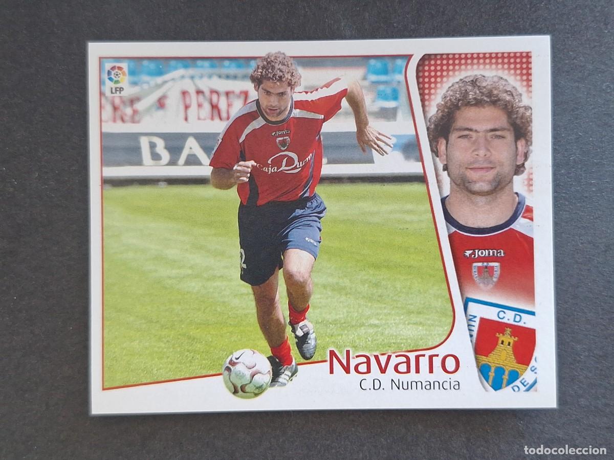 Fu&szlig;ball-Sticker: L4 NAVARRO C. D. NUMANCIA LIGA ESTE 2004 2005 04 05 NUNCA PEGADO SIN PEGAR