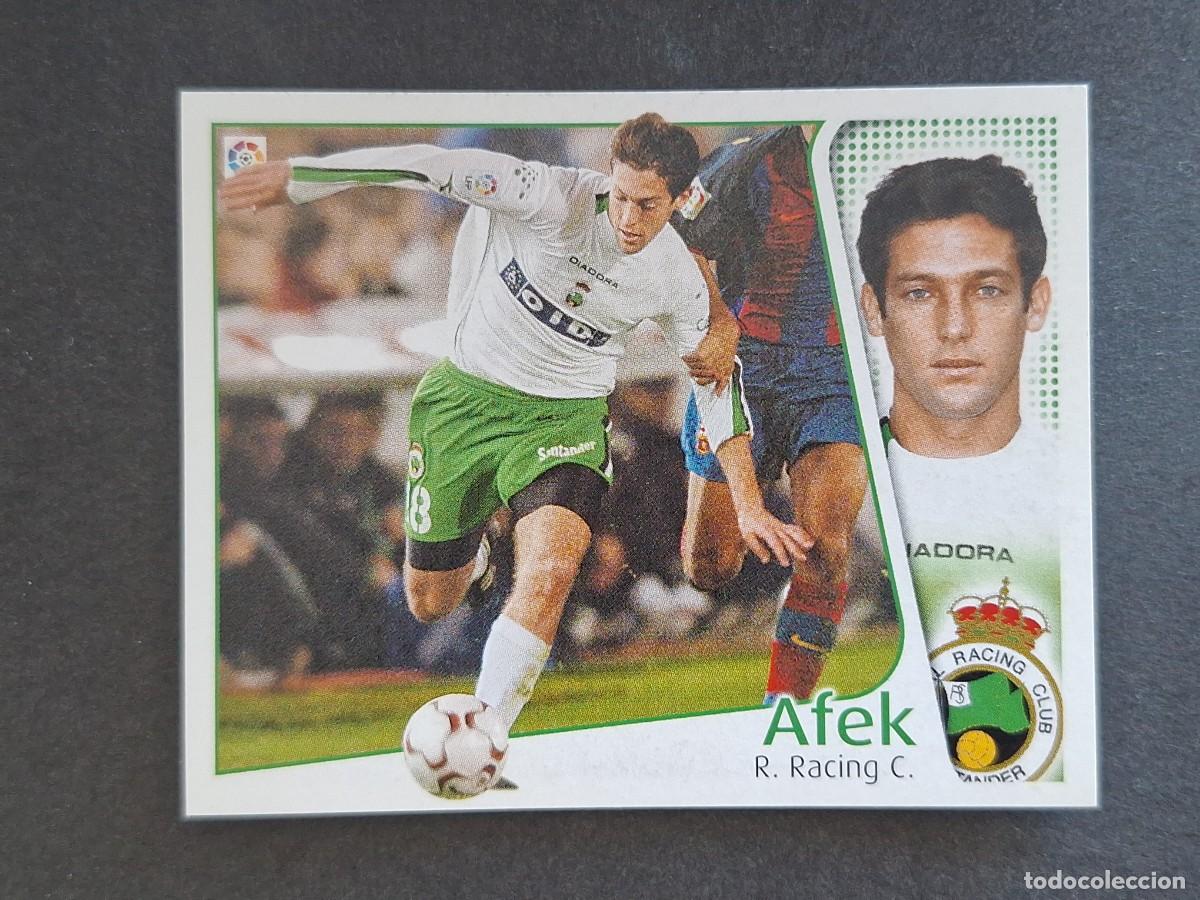 Cromos de f&uacute;tbol: L4 AFEK RACING DE SANTANDER LIGA ESTE 2004 2005 04 05 NUNCA PEGADO SIN PEGAR