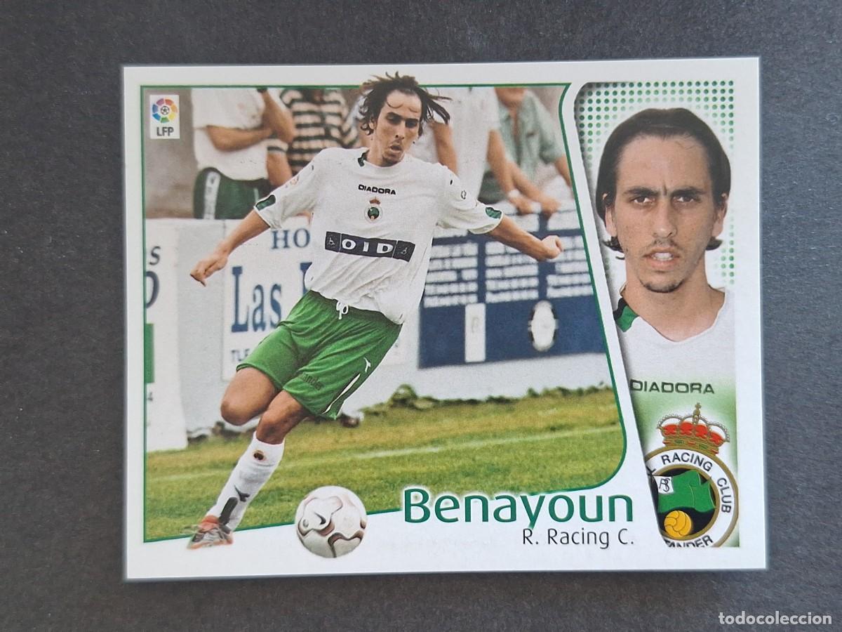 Cromos de f&uacute;tbol: L4 BENAYOUN RACING DE SANTANDER LIGA ESTE 2004 2005 04 05 NUNCA PEGADO SIN PEGAR