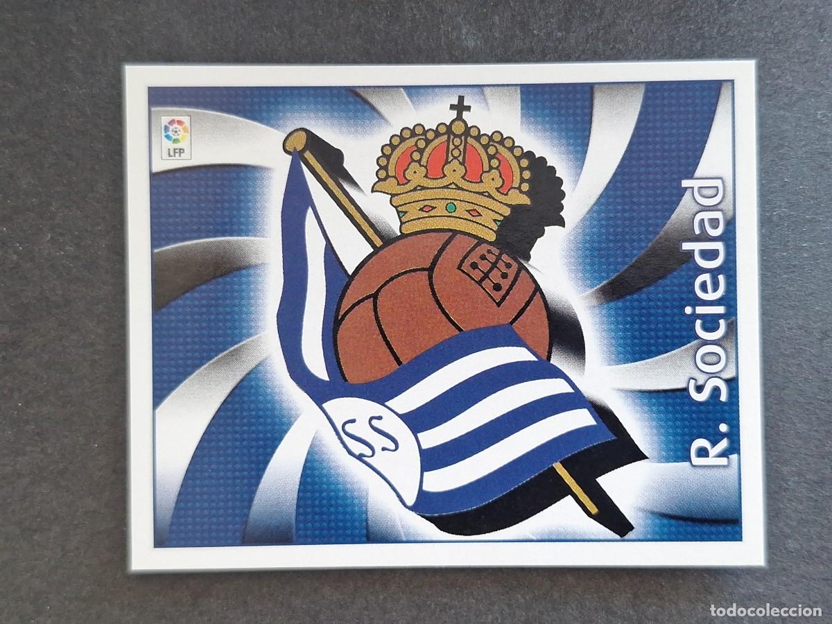 Cromos de f&uacute;tbol: L4 ESCUDO REAL SOCIEDAD LIGA ESTE 2004 2005 04 05 NUNCA PEGADO SIN PEGAR