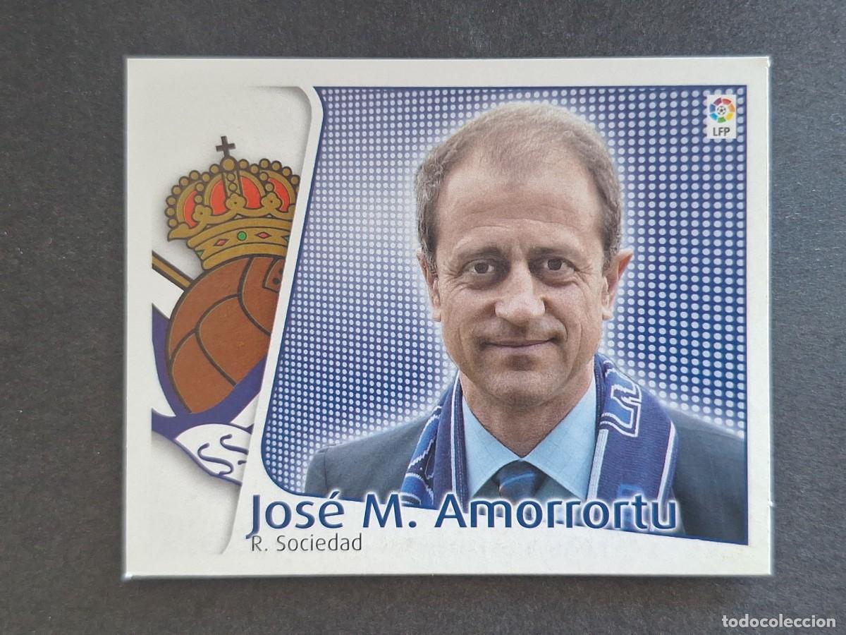 Cromos de f&uacute;tbol: L4 JOSE M. AMORRORTU ENTRENADOR REAL SOCIEDAD LIGA ESTE 2004 2005 04 05 NUNCA PEGADO SIN PEGAR