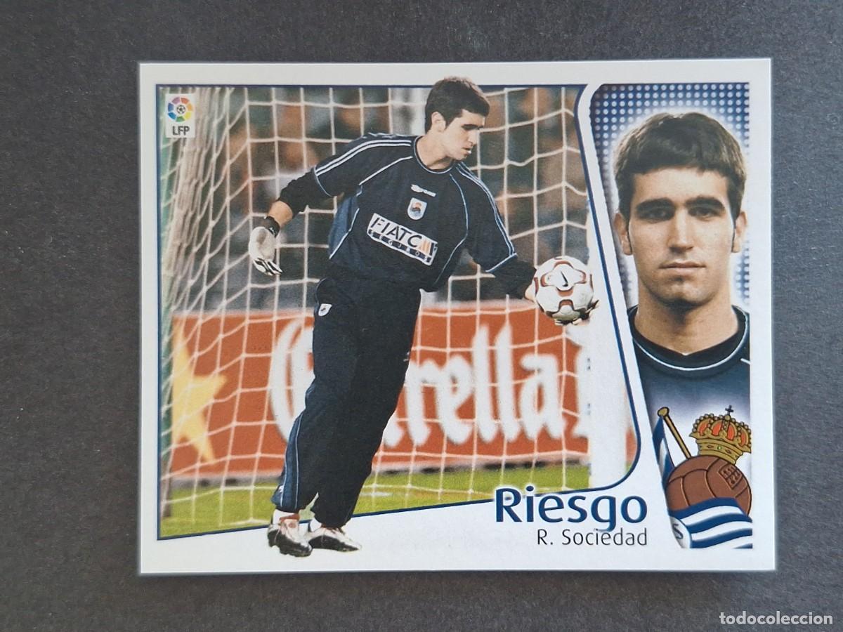 Cromos de f&uacute;tbol: L4 RIESGO REAL SOCIEDAD LIGA ESTE 2004 2005 04 05 NUNCA PEGADO SIN PEGAR