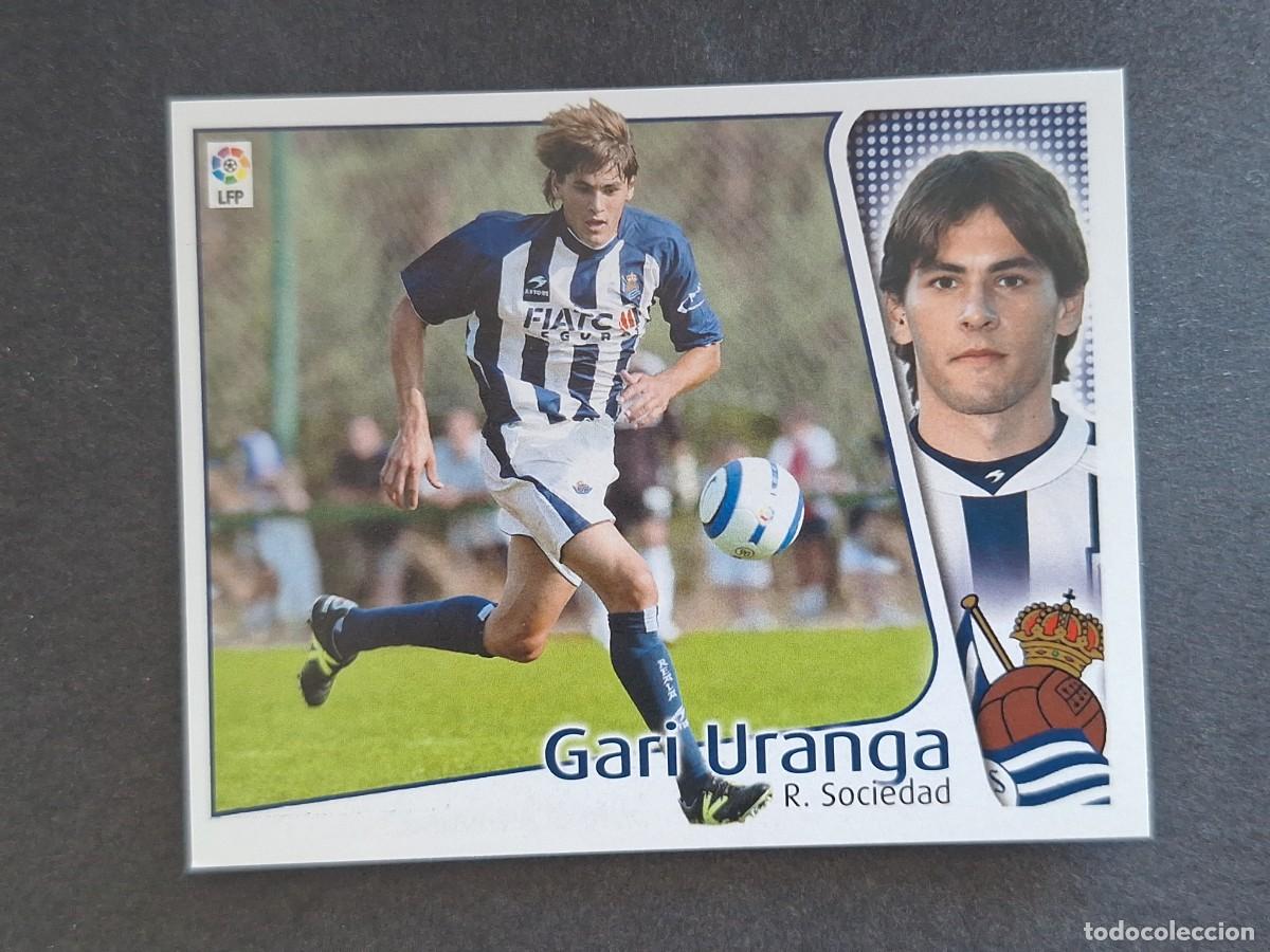 Cromos de f&uacute;tbol: L4 GARI URANGA REAL SOCIEDAD LIGA ESTE 2004 2005 04 05 NUNCA PEGADO SIN PEGAR