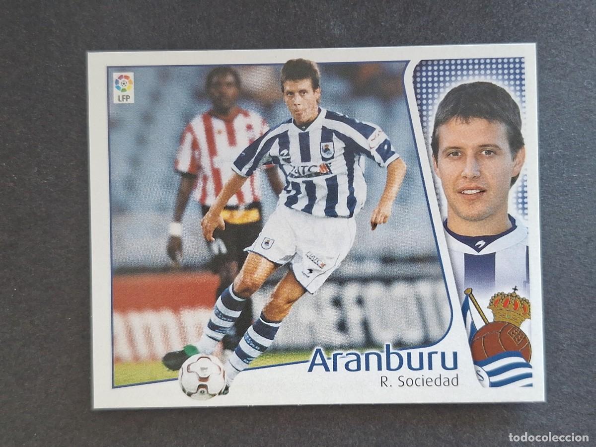 Cromos de f&uacute;tbol: L4 ARANBURU REAL SOCIEDAD LIGA ESTE 2004 2005 04 05 NUNCA PEGADO SIN PEGAR